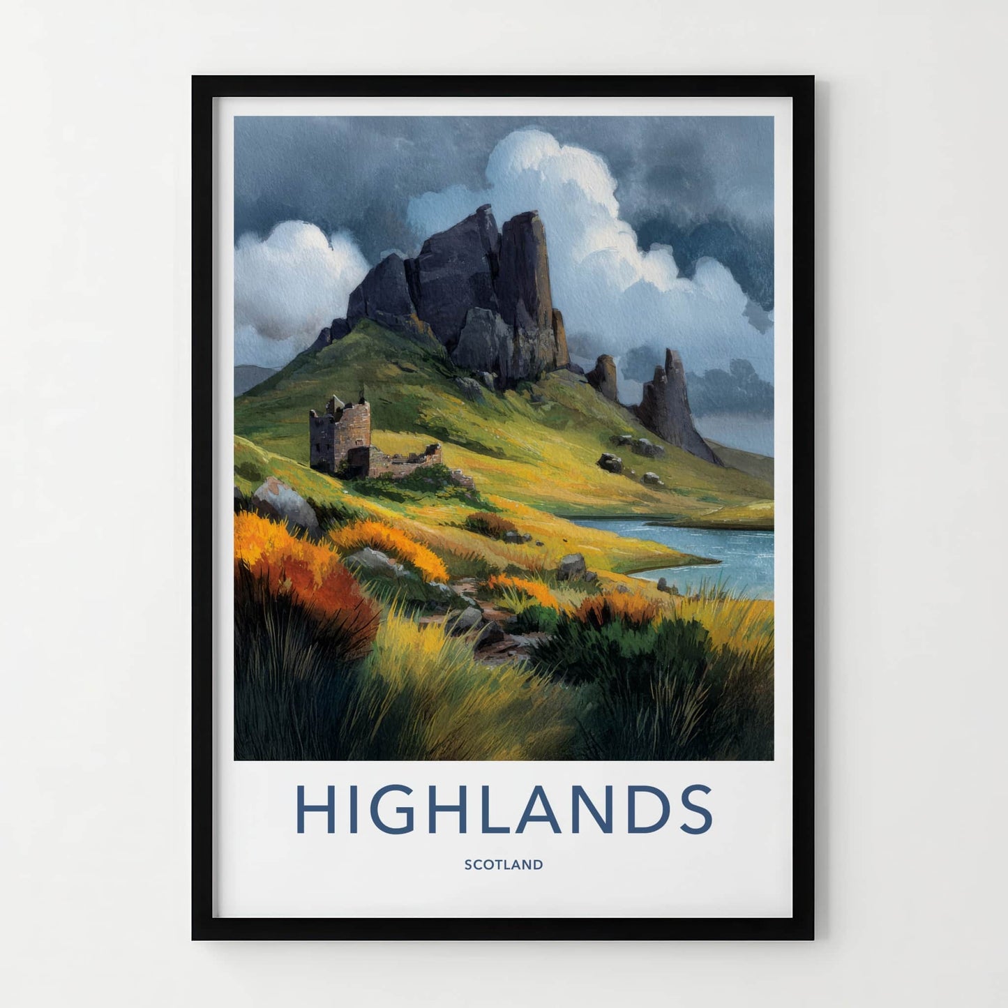 Highlands Poster - Scotland Travel Print