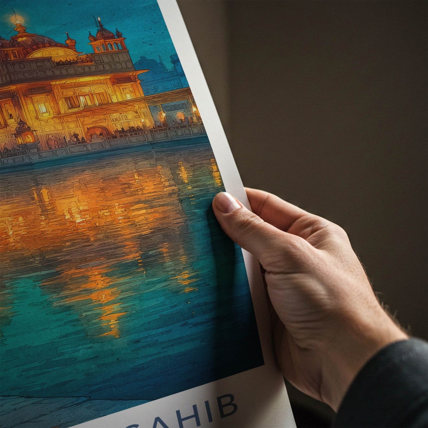 Harmandir Sahib Poster - India Travel Art