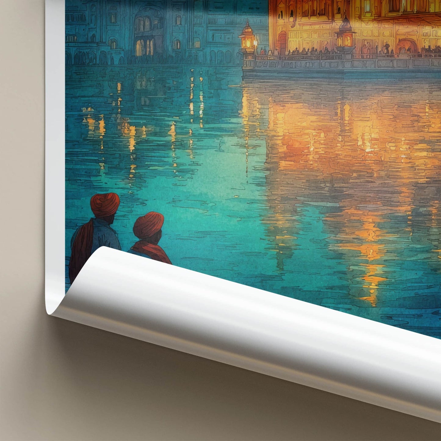 Harmandir Sahib Poster - India Travel Art