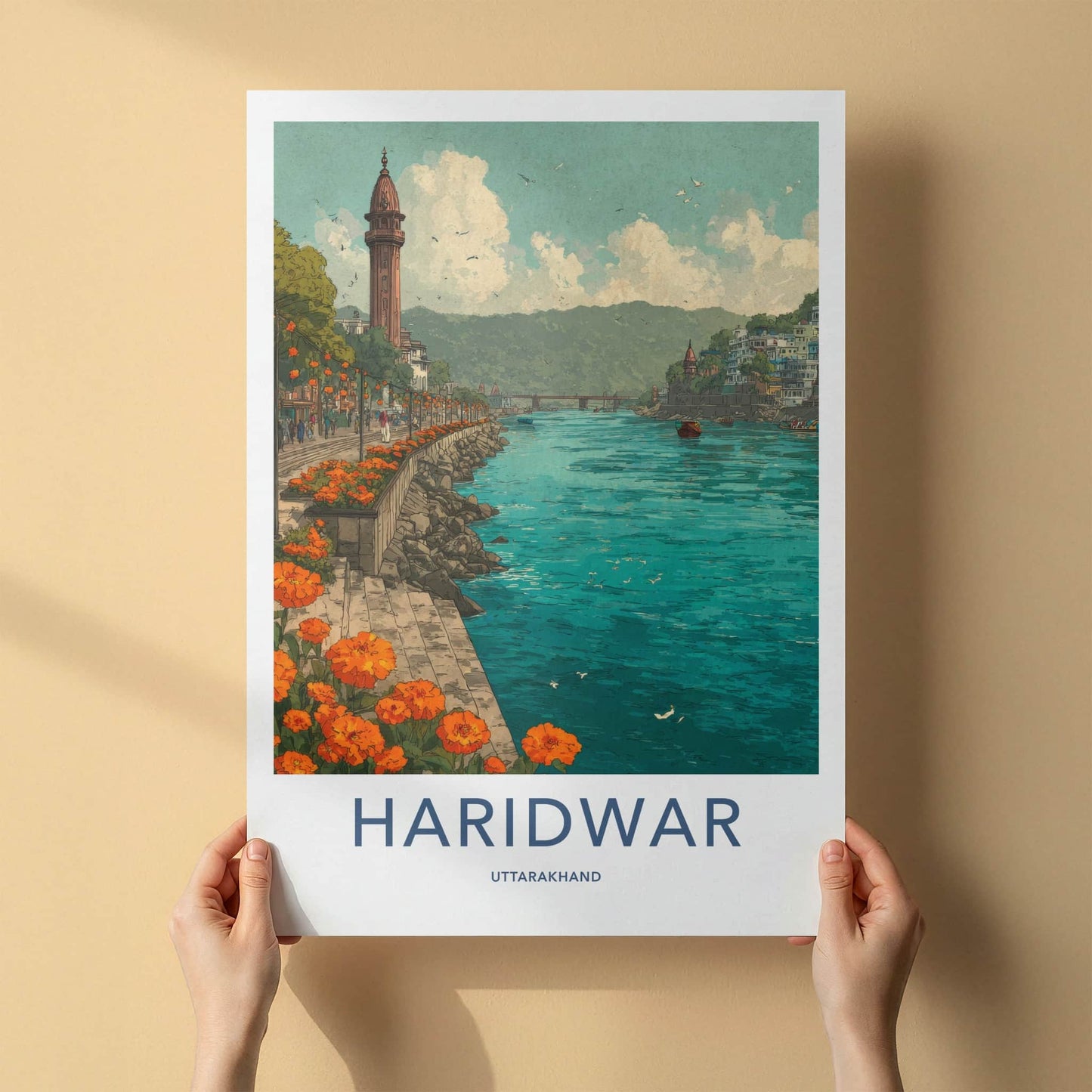 Haridwar Poster - India Art Print