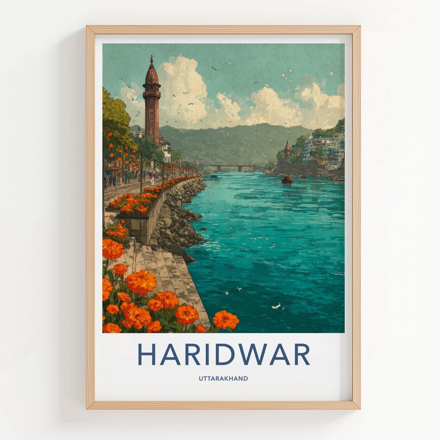 Haridwar Poster - India Art Print