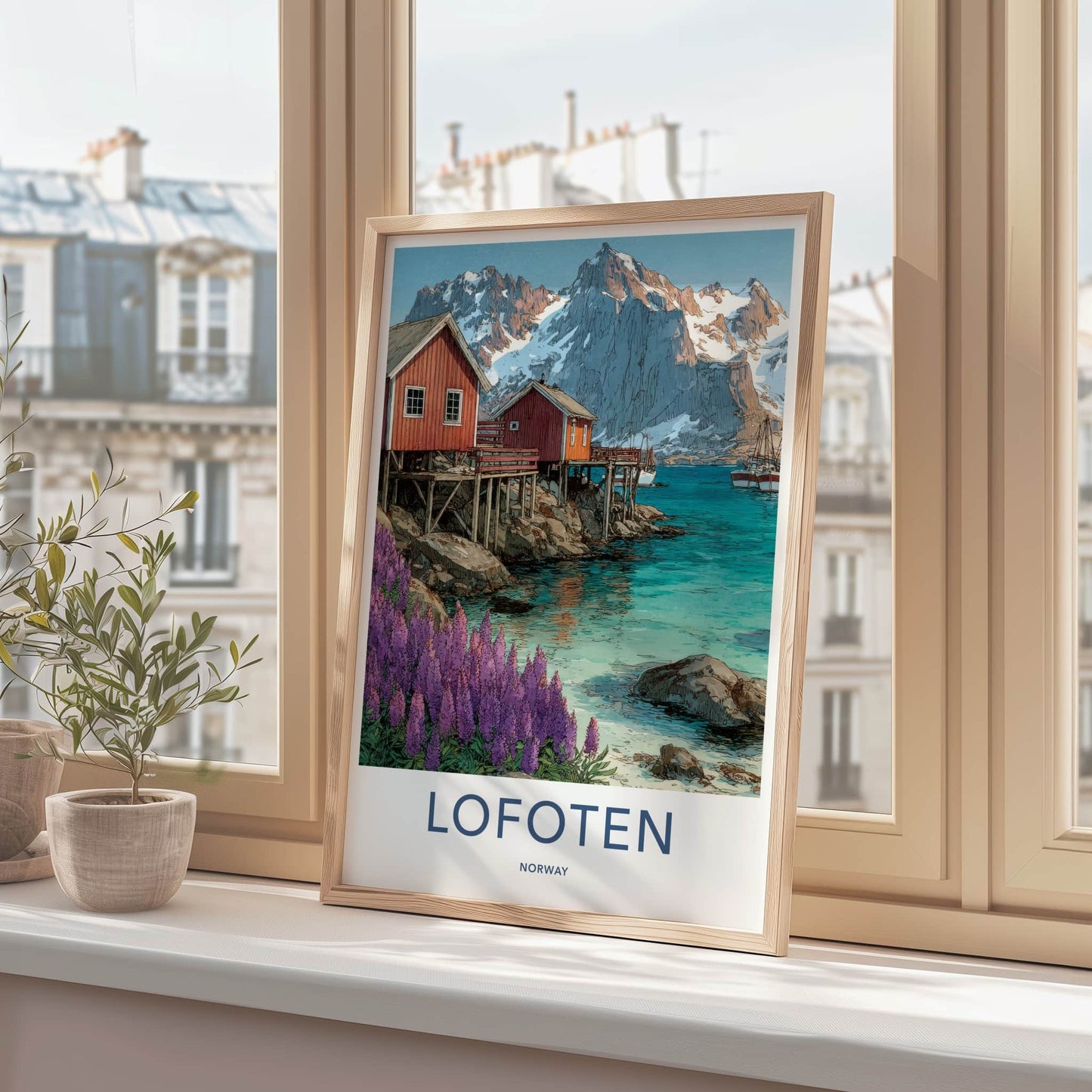 Lofoten Poster - Norway Framed Art