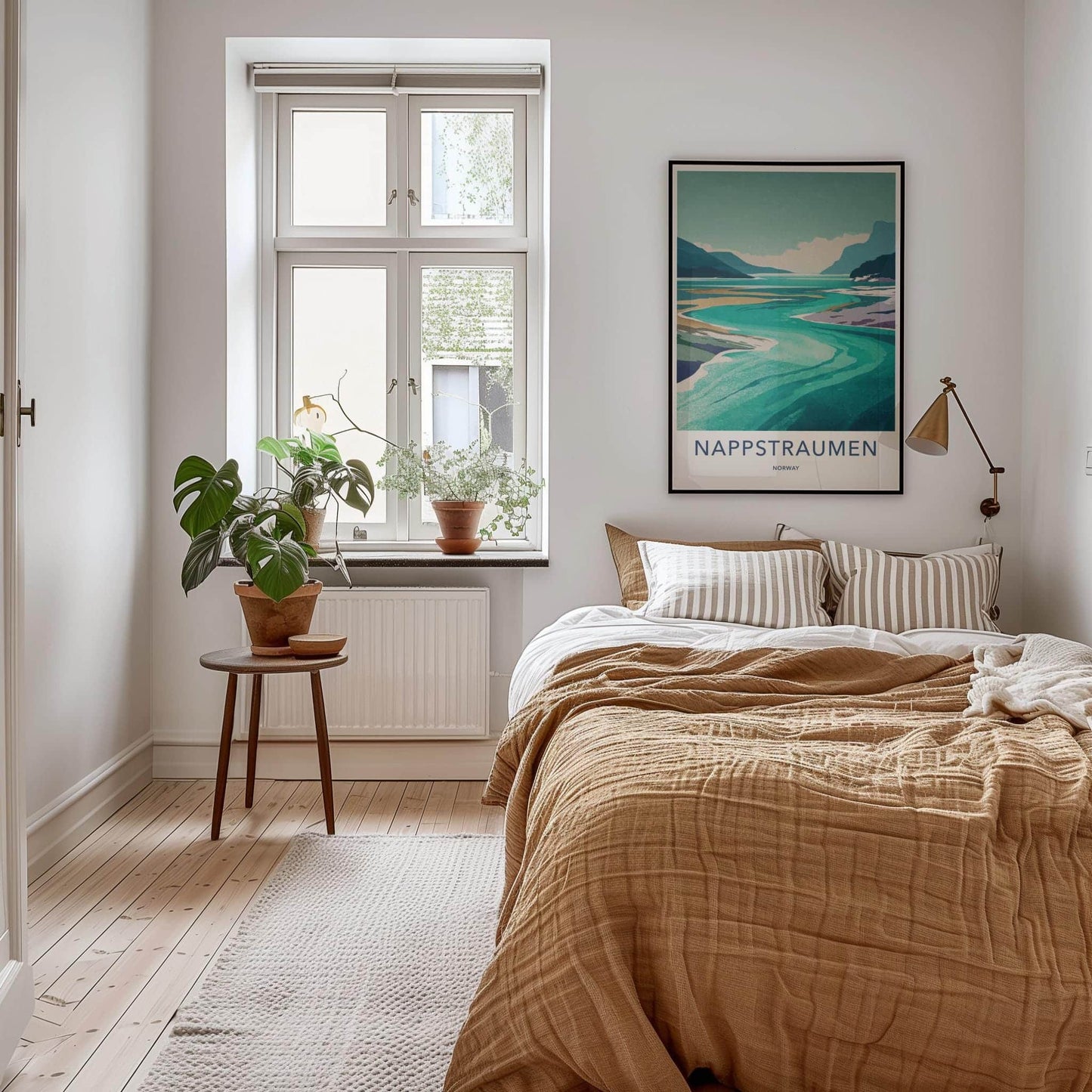 NAPPSTRAUMEN Poster - Norway Travel Art - Vibrant Fjord Landscape Home Decor