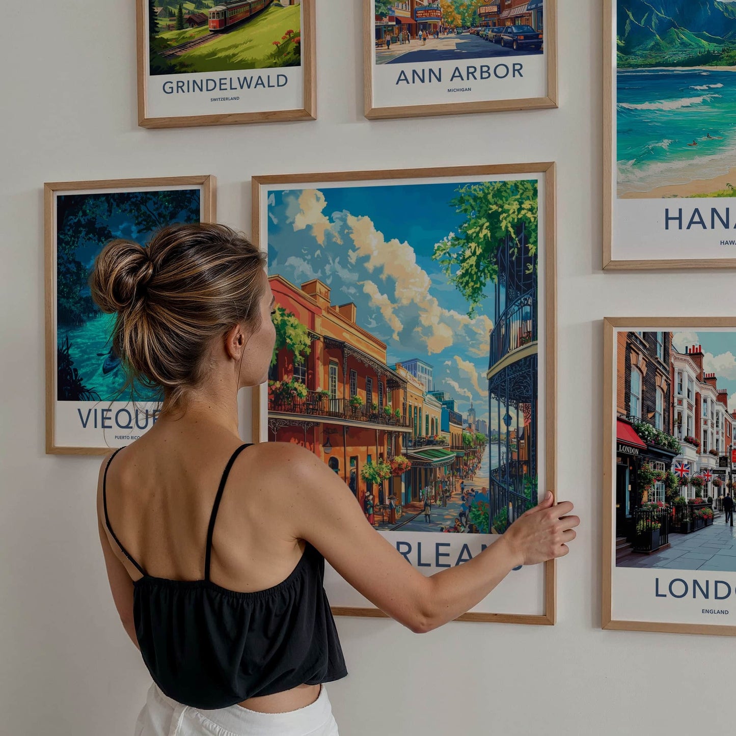 New Orleans Poster - Louisiana Travel Art - French Quarter Charm Home Decor