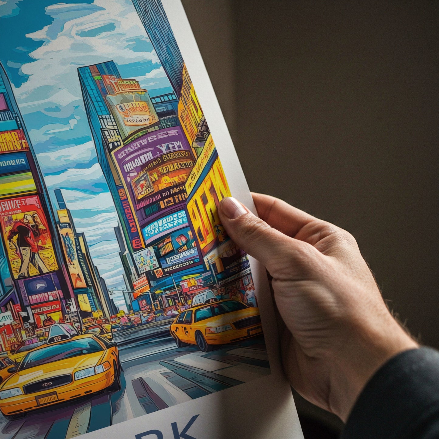 New York Poster - New York Travel Art - Vibrant City Scene Wall Decor