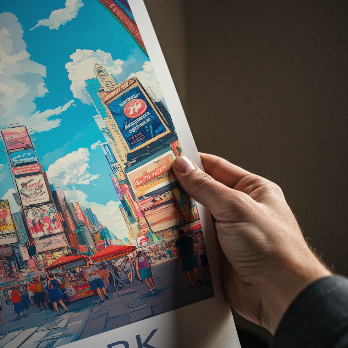 New York Poster - New York Wall Art - Vibrant Times Square Home Decor