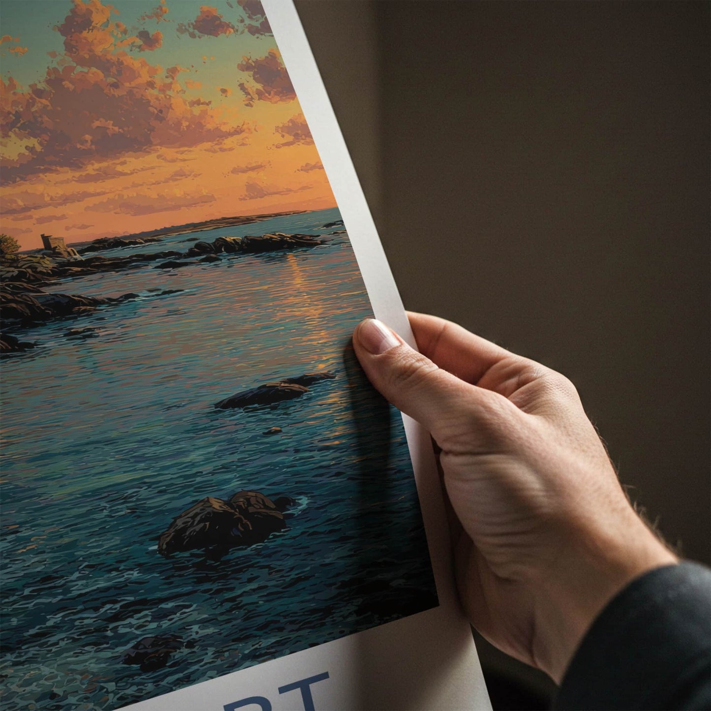 Newport Poster - Rhode Island Wall Art Coastal Mansion Home Decor