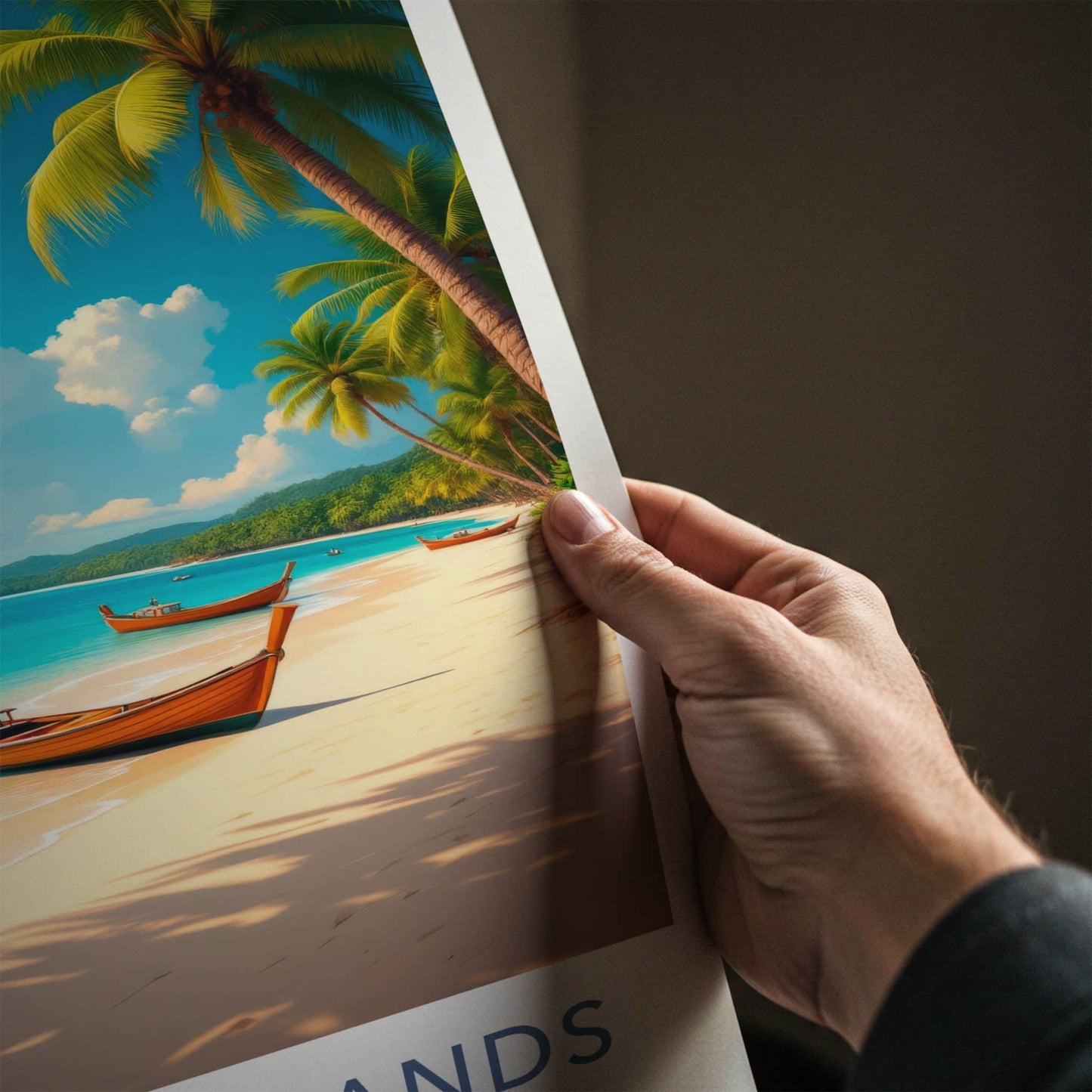 Nicobar Islands Poster - India Travel Art - Nicobar Tropical Shore Home Decor
