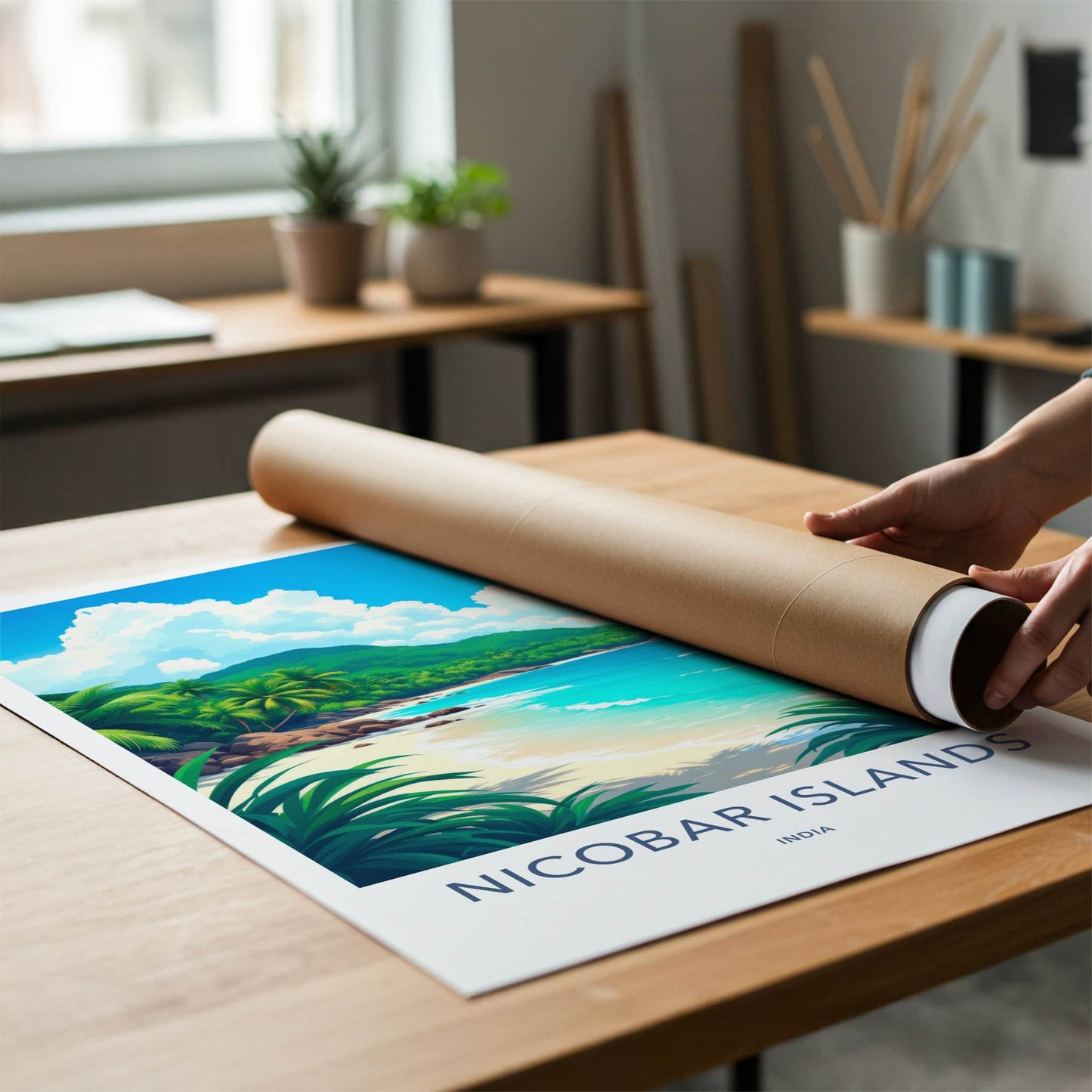 Nicobar Islands Poster - India Wall Art - Nicobar Islands Tropical Home Decor