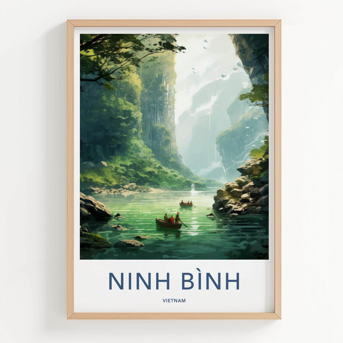 Ninh Binh Poster - Scenic Landscape Print