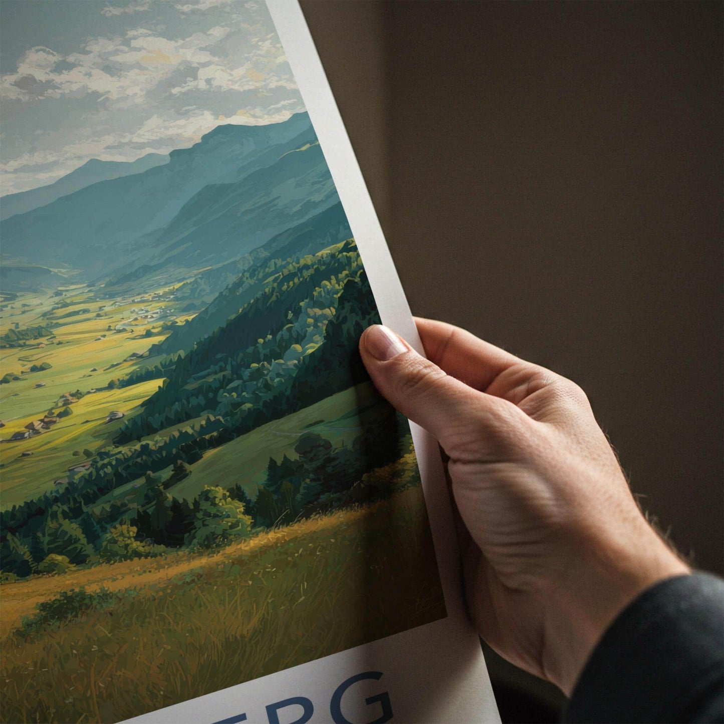Obernberg Poster - Austria Travel Art - Mountain Valley Village Home Decor