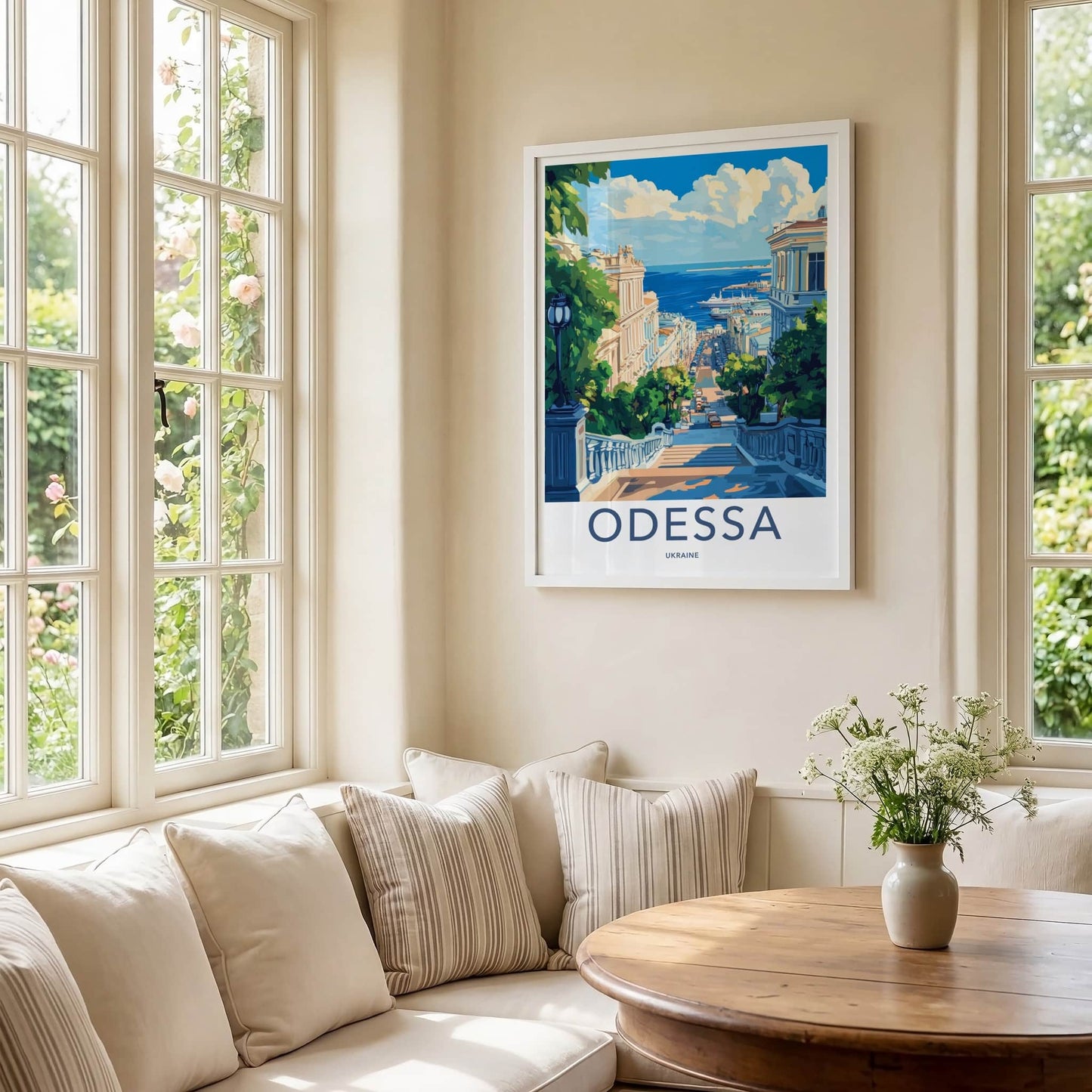 Odessa Poster - Ukraine Travel Art - Historic City Seascape Home Decor