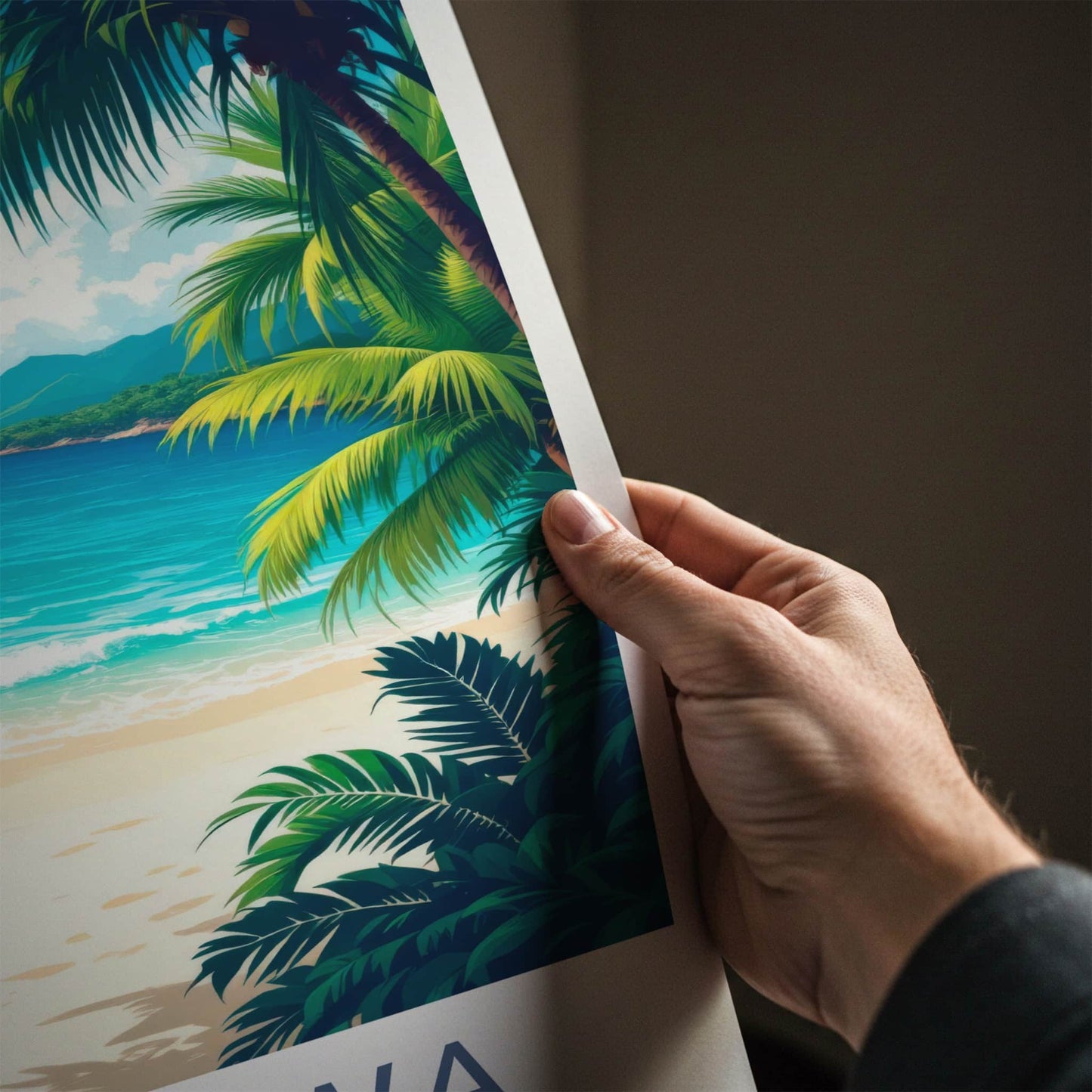Okinawa Poster - Japan Travel Art - Sunny Beach Palms Home Decor