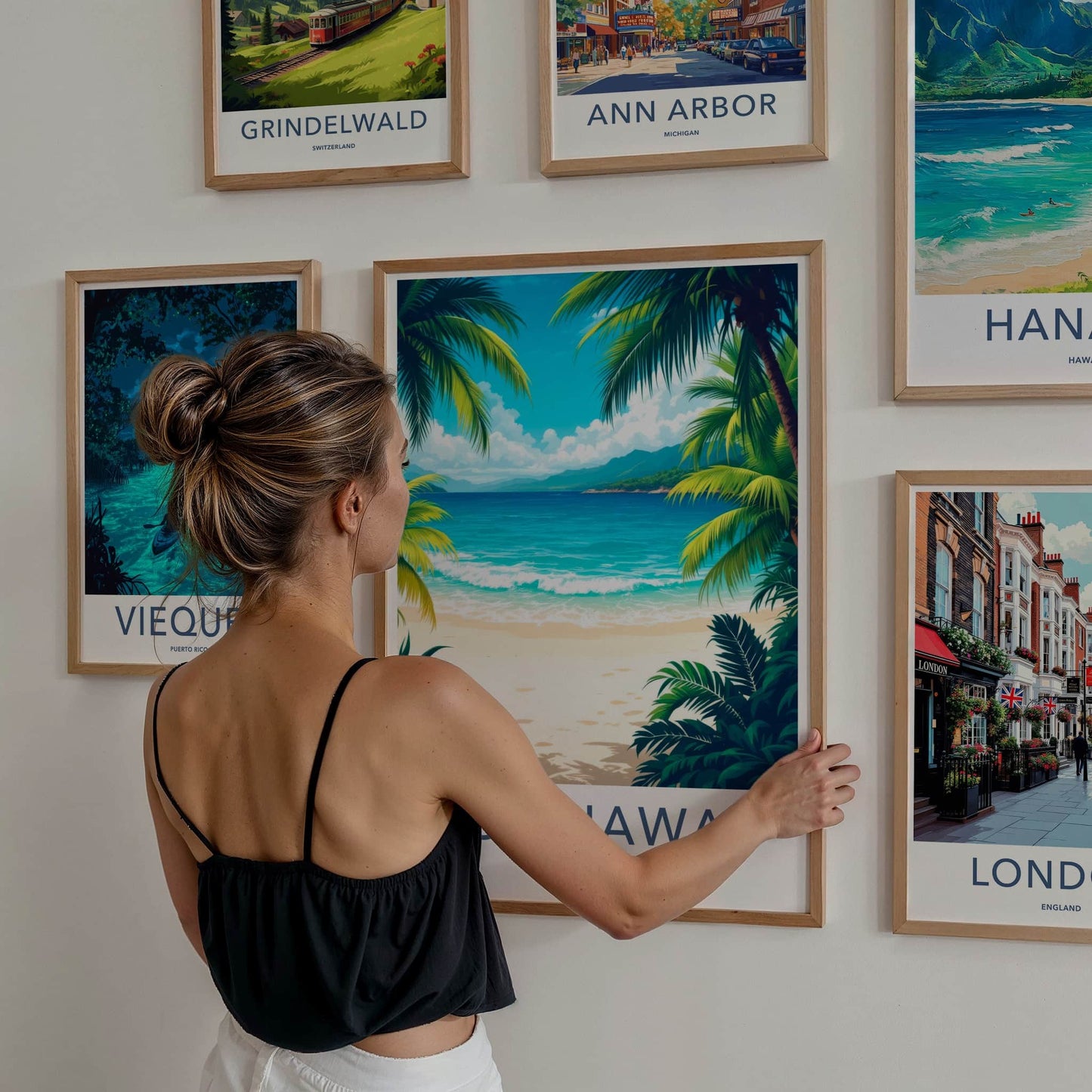 Okinawa Poster - Japan Travel Art - Sunny Beach Palms Home Decor