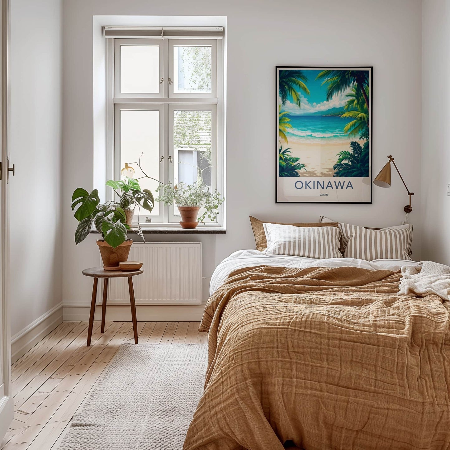 Okinawa Poster - Japan Travel Art - Sunny Beach Palms Home Decor