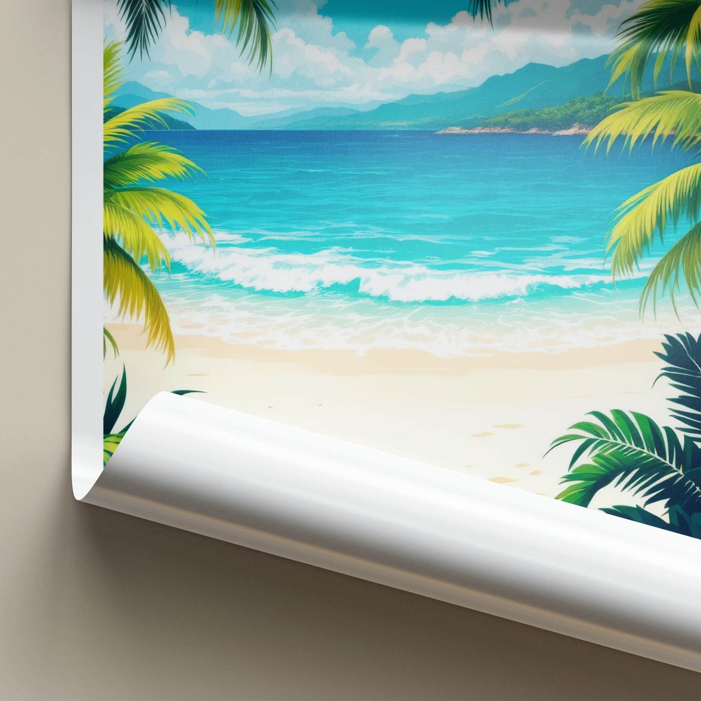 Okinawa Poster - Japan Travel Art - Sunny Beach Palms Home Decor