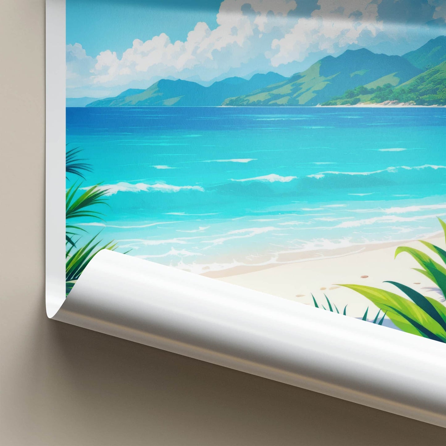 Okinawa Poster - Japan Travel Art - Tropical Beach Ocean Home Decor