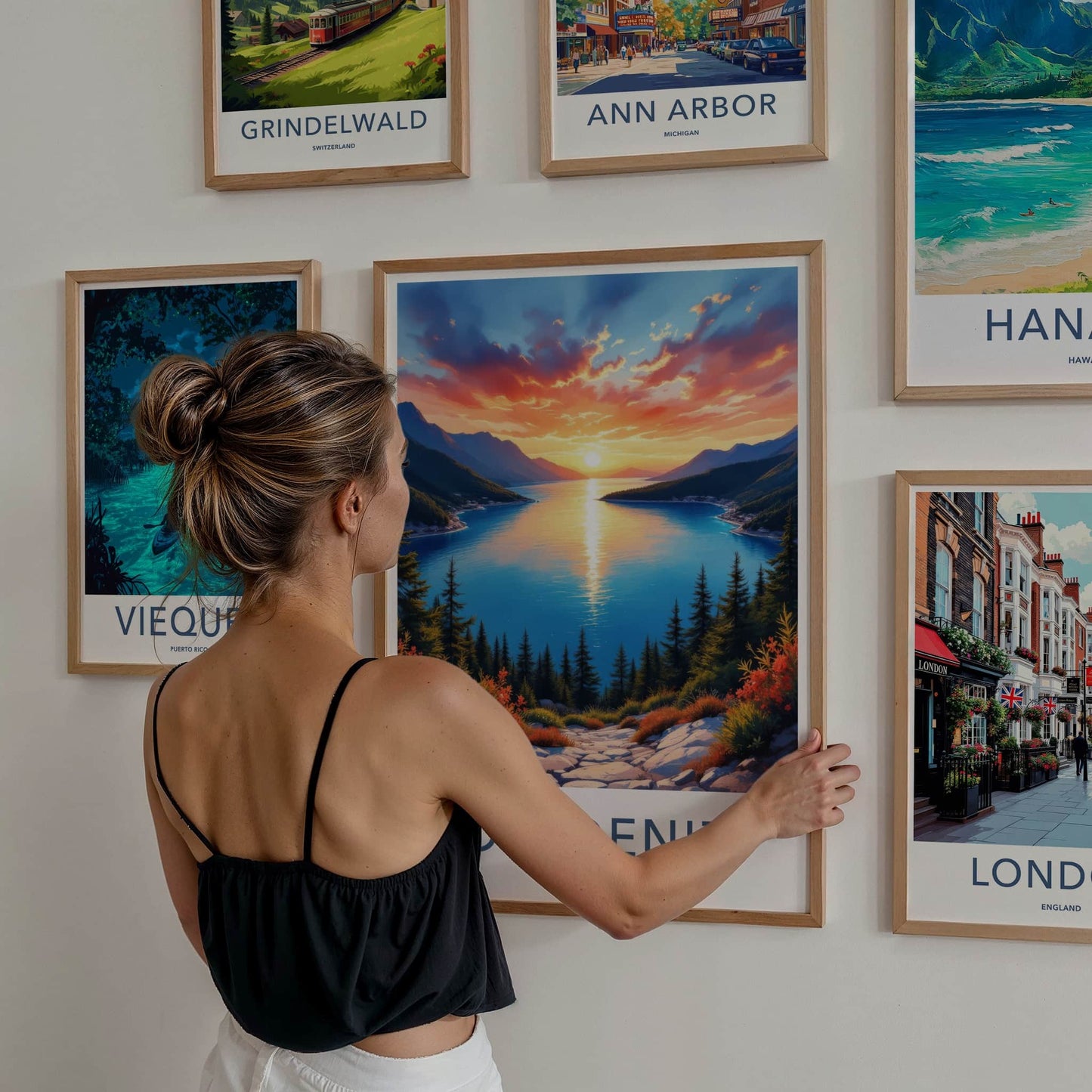 Oludeniz Poster - Turkey Travel Art - Bay Sunset Landscape Home Decor