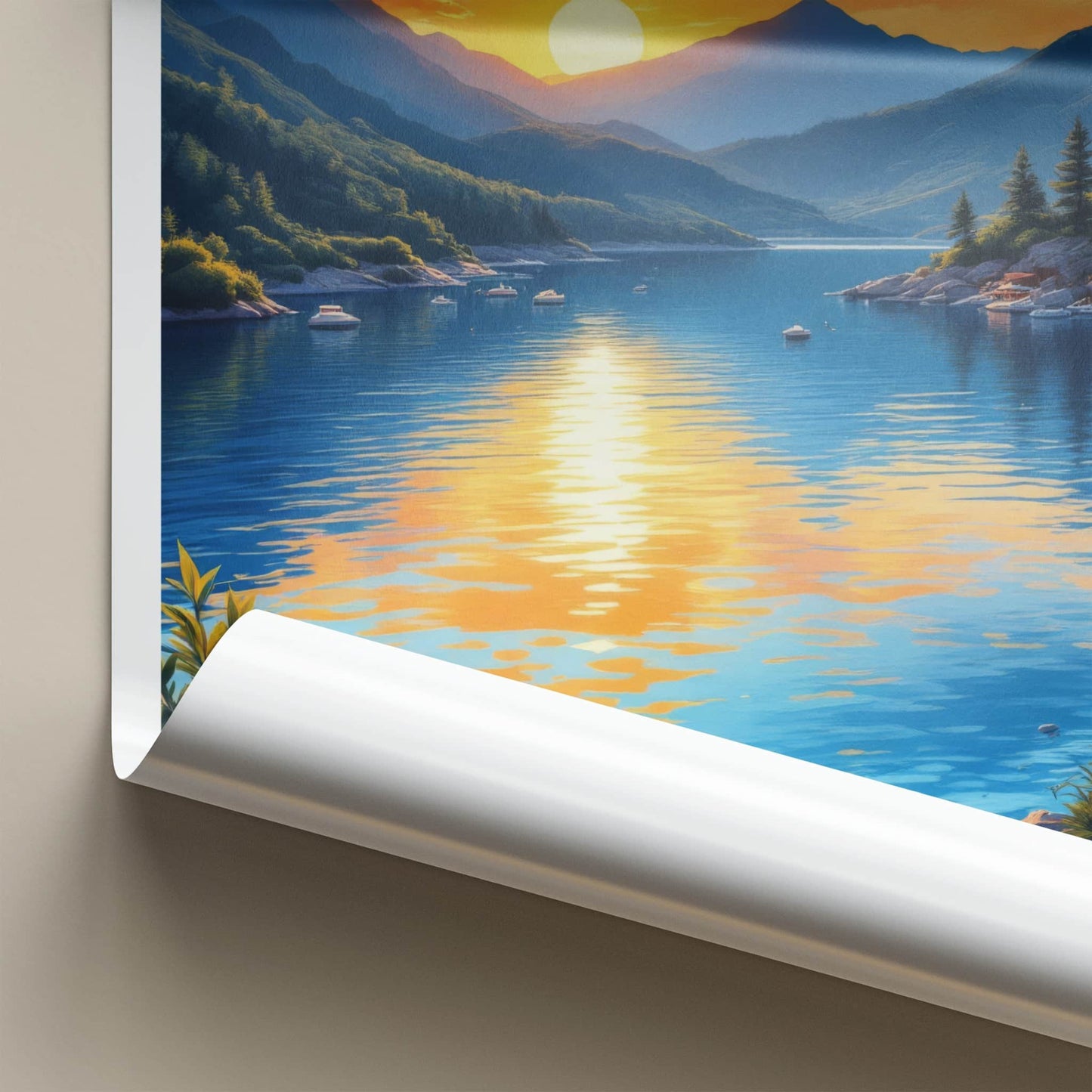 Oludeniz Poster - Turkey Travel Art - Golden Sunset Waters Home Decor