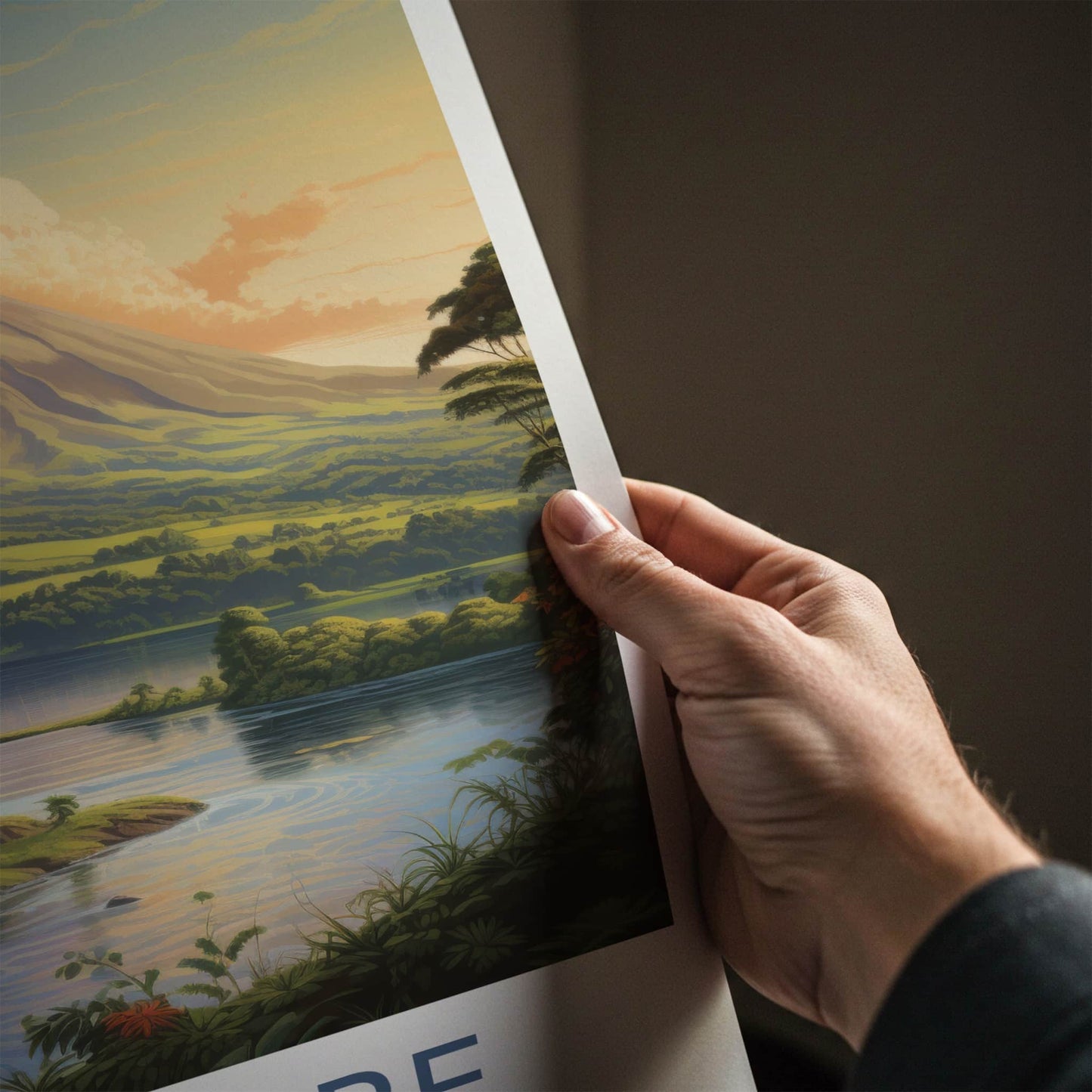 Ometepe Poster - Nicaragua Travel Art - Island Volcano Scene Home Decor