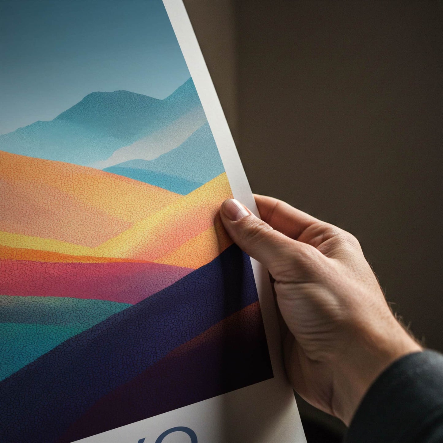 Palcoyo Poster - Peru Wall Art Striped Mountains Home Decor