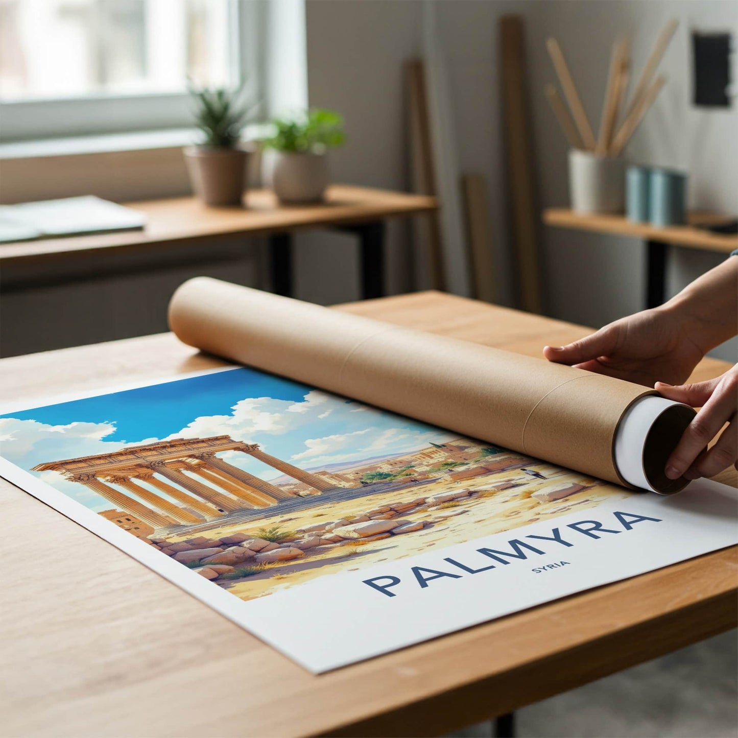 Palmyra Poster - Syria Fine Art - Historic Desert Temple Gallery Art