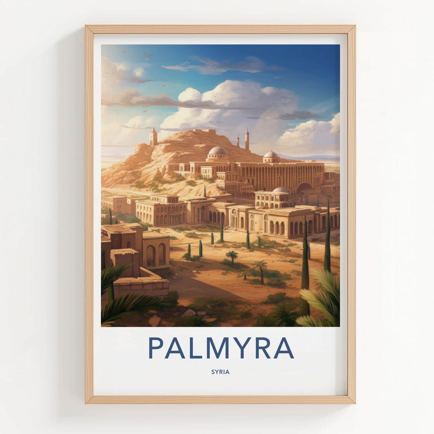Palmyra Poster - Syria Travel Art - Ancient Desert City Home Decor