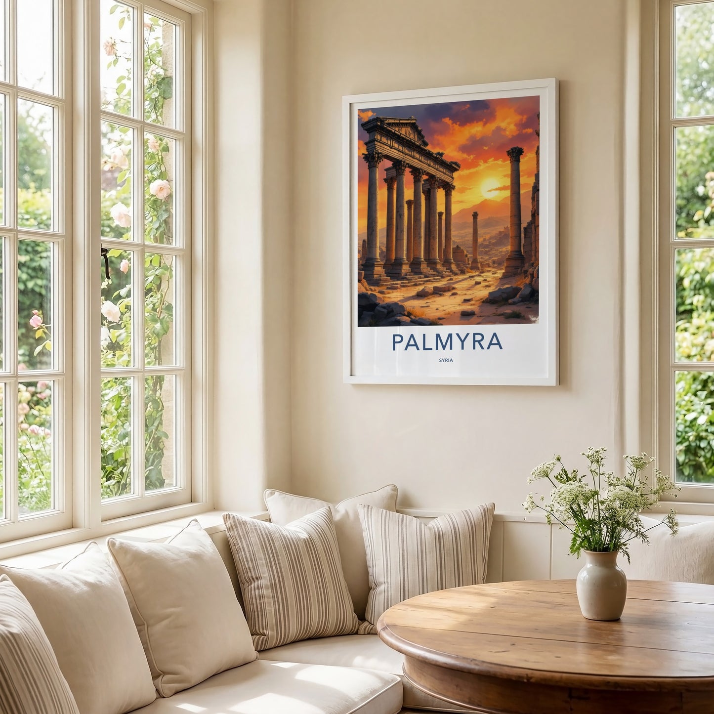 Palmyra Poster - Syria Travel Art - Ancient Roman Ruins Home Decor