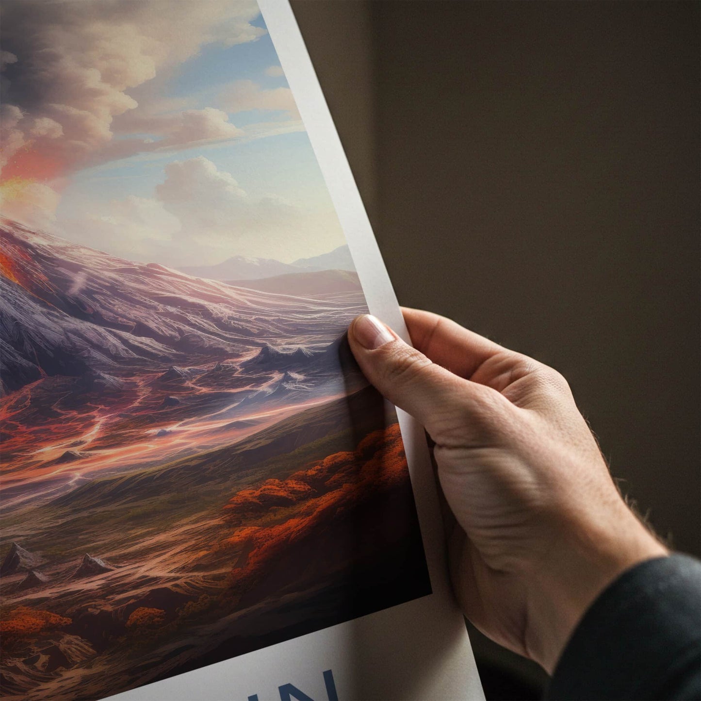 Paricutin Poster - Mexico Travel Art - Erupting Volcano Lava Home Decor