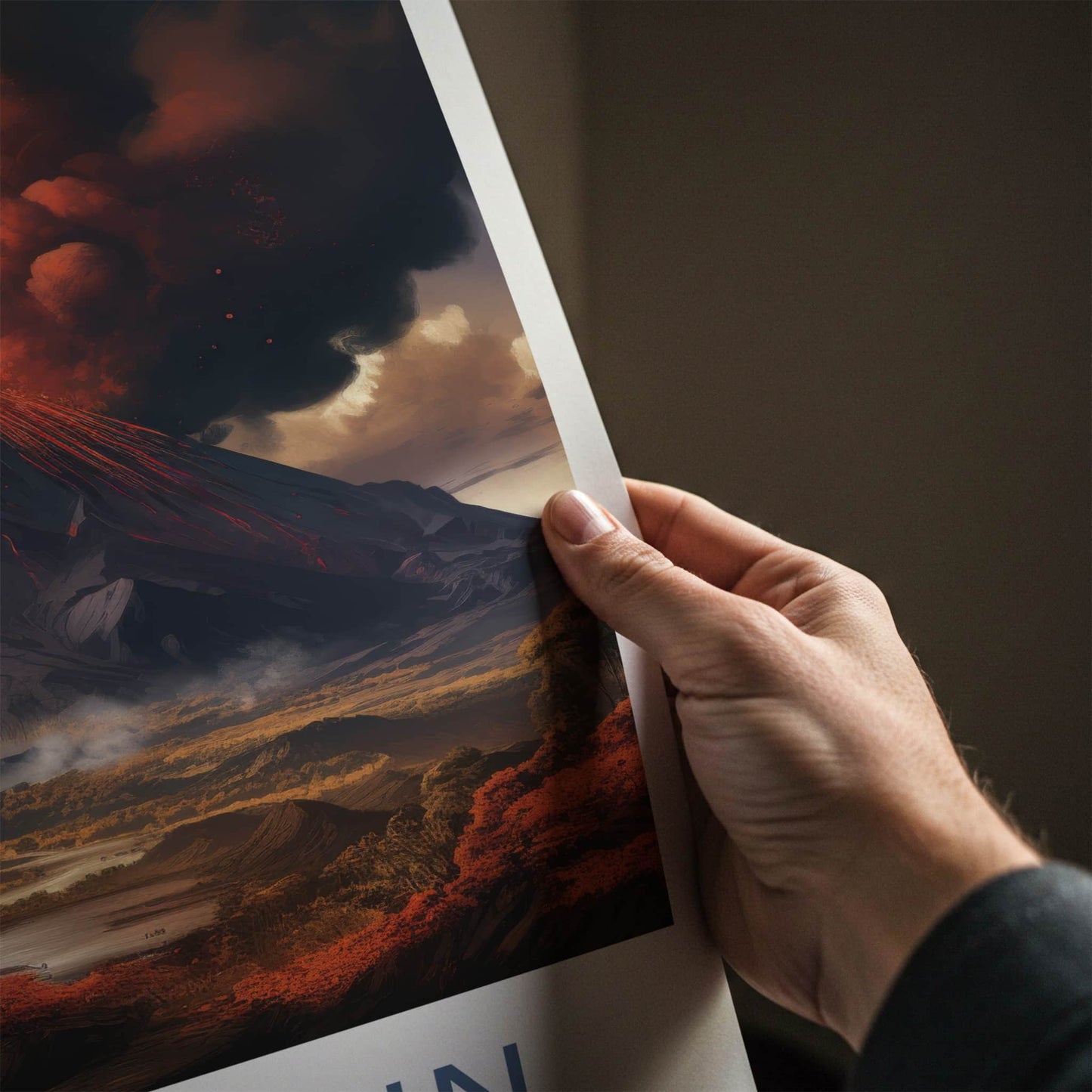 Paricutin Poster - Mexico Travel Art - Fiery Volcanic Eruption Home Decor