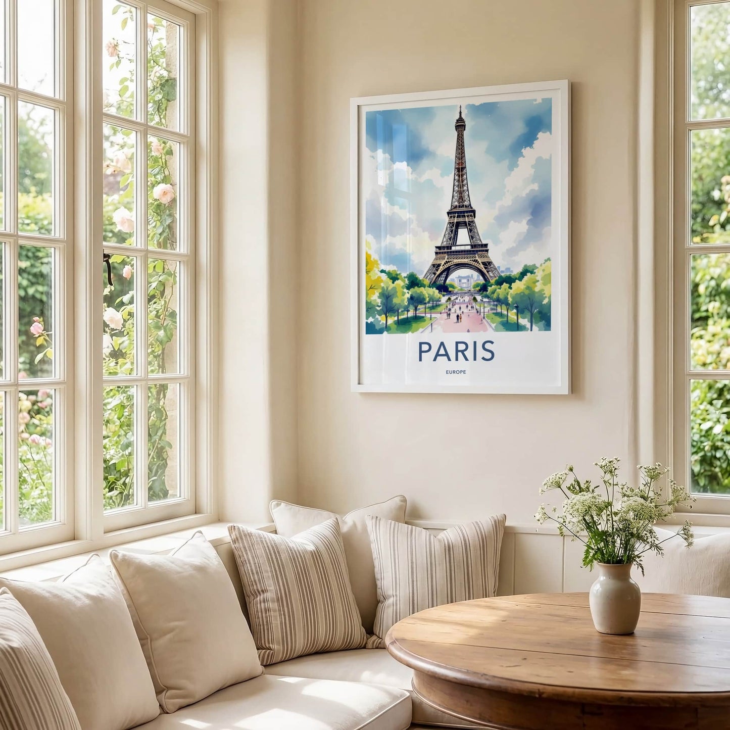 Paris Poster - France Travel Print - Grand Eiffel Tower Home Decor