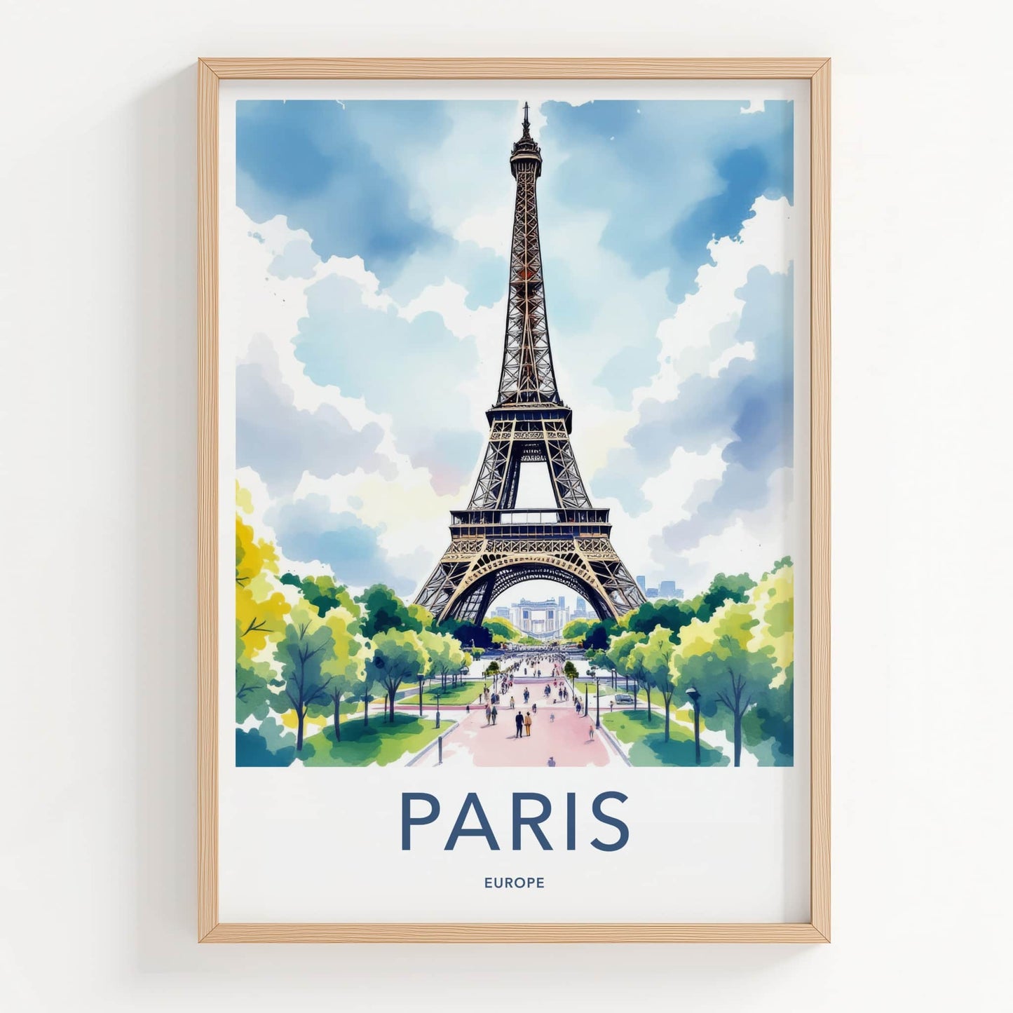 Paris Poster - France Travel Print - Grand Eiffel Tower Home Decor