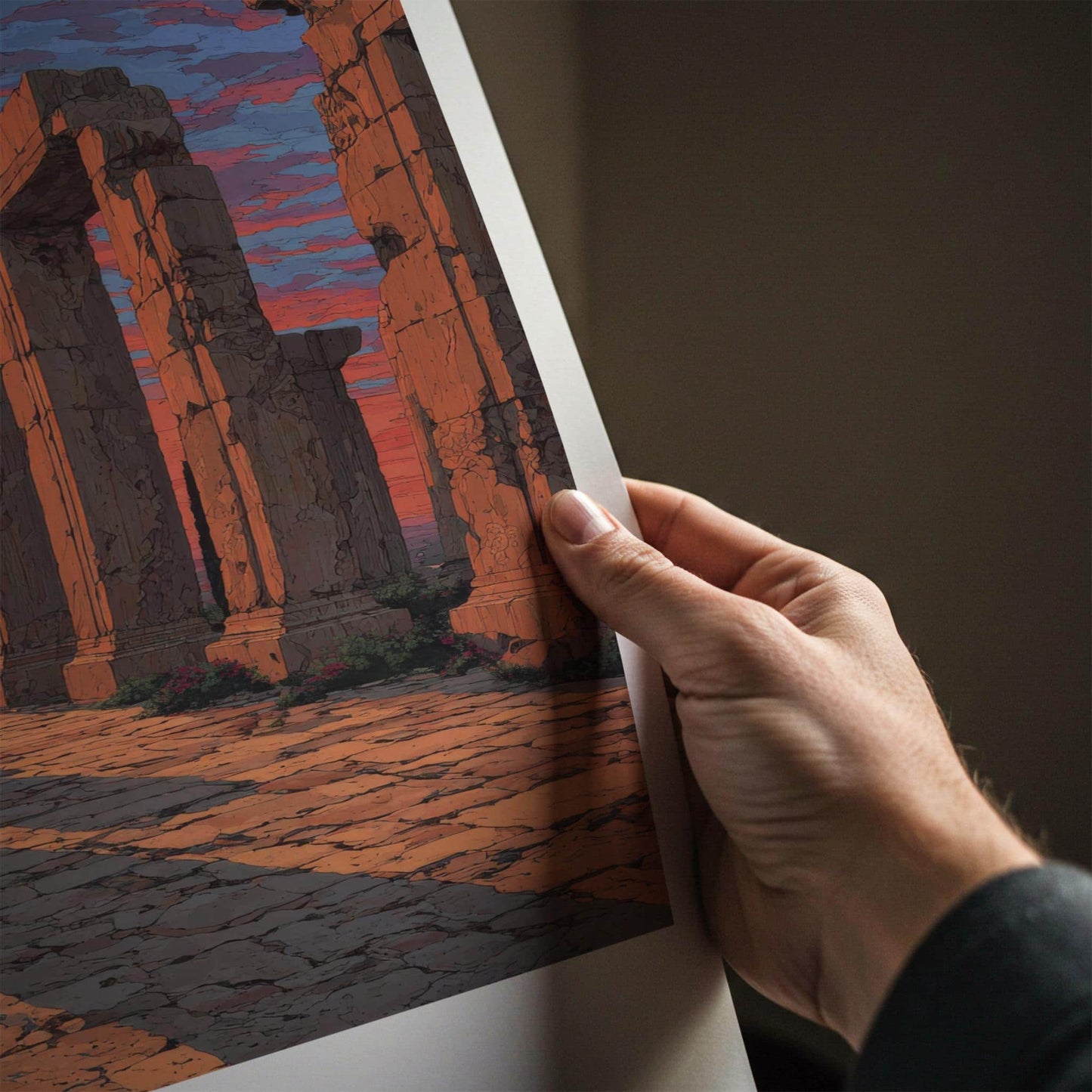 PARSA Poster - Iran Art Print - Ancient Ruins Sunset Home Decor