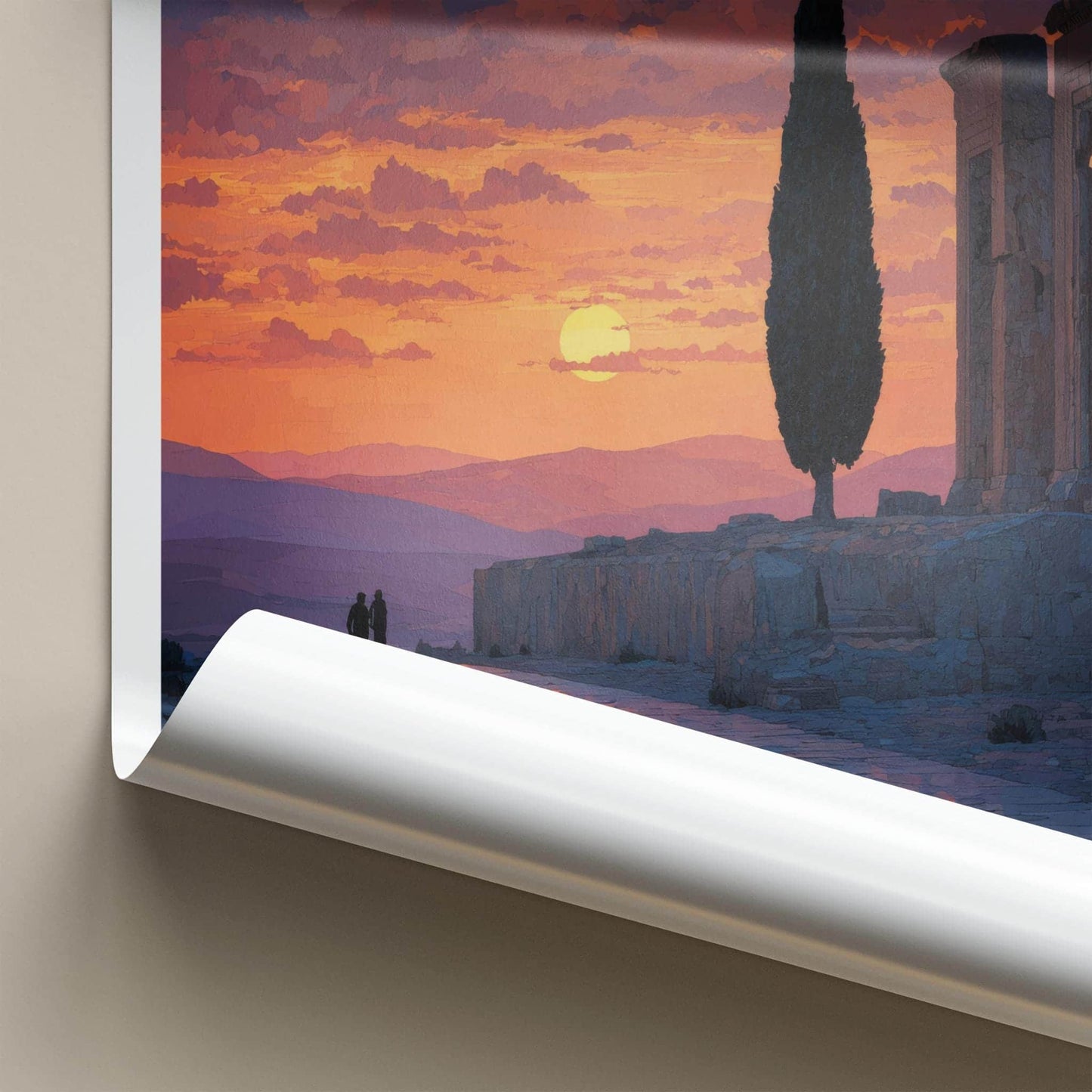 Parsa Poster - Iran Framed Print - Ancient Ruins Sunset Lounge Decor