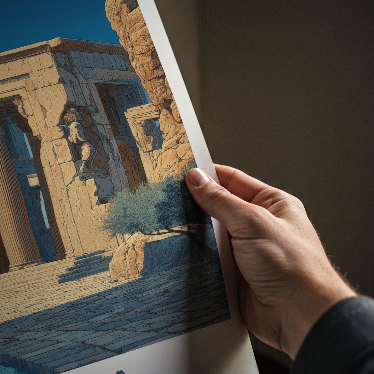Parsa Poster - Iran Travel Art - Ancient Columns Ruined Home Decor