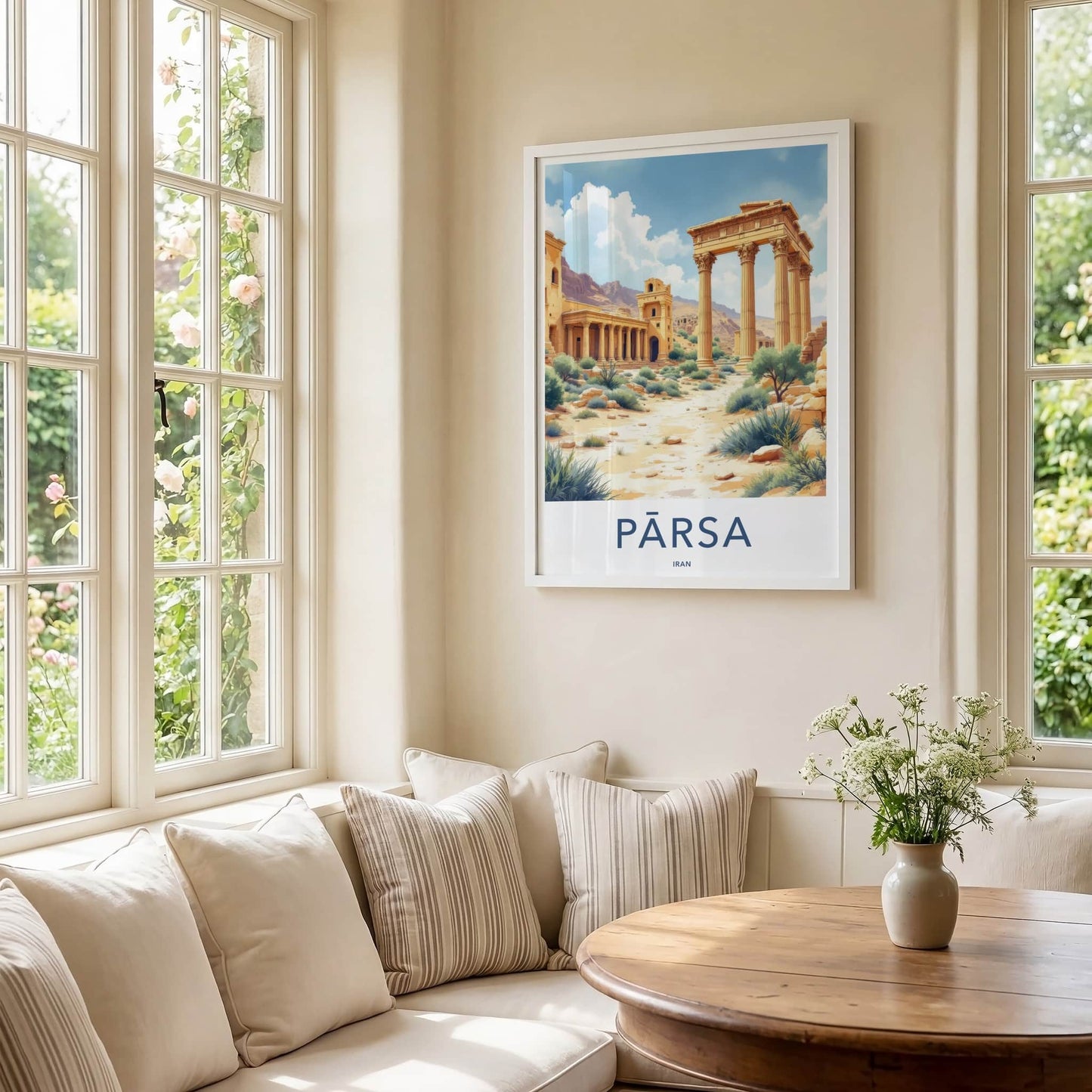 Parsa Poster - Iran Travel Art - Grand Stone Architecture Home Decor