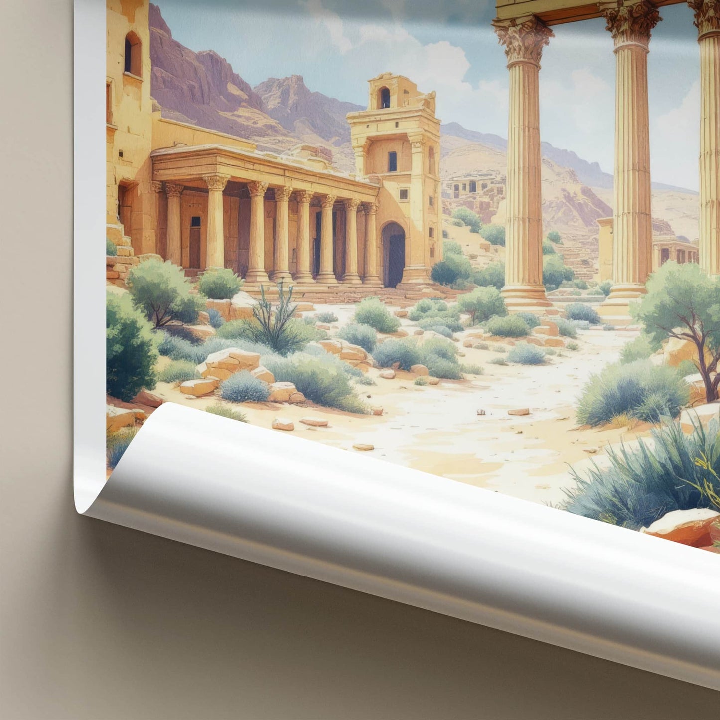 Parsa Poster - Iran Travel Art - Grand Stone Architecture Home Decor