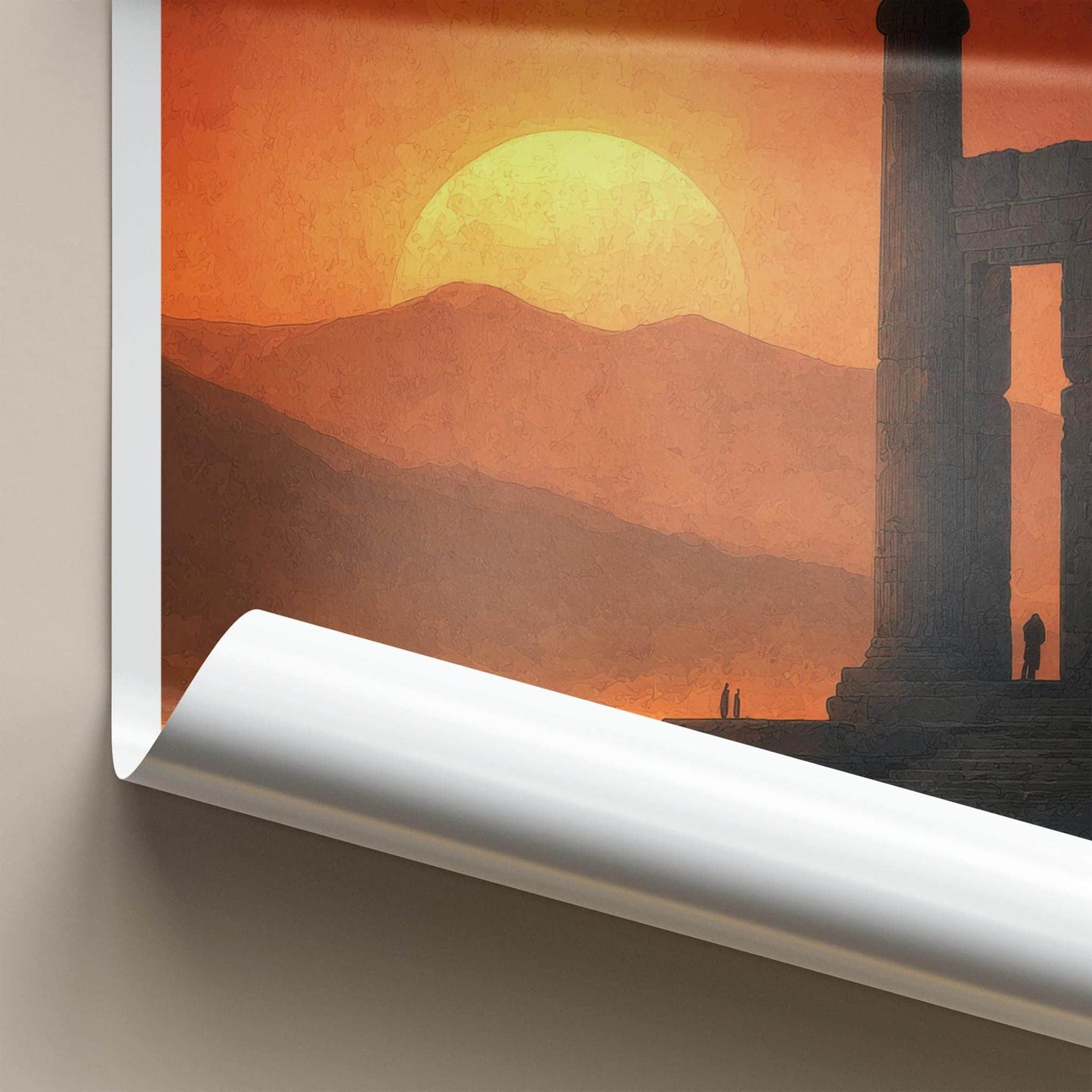 Parsa Poster - Iran Travel Print - Ancient Ruins Sunset Home Decor