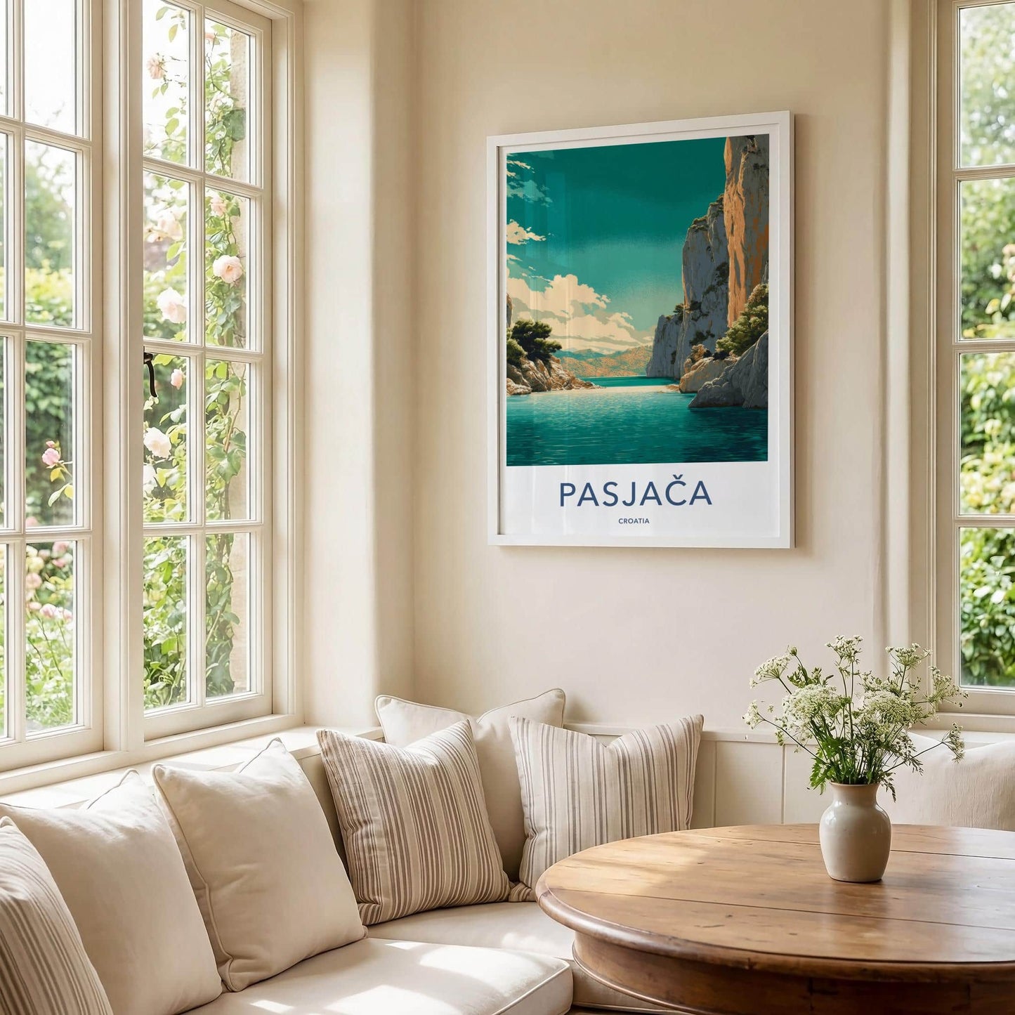 Pasjaca Poster - Croatia Travel Art - Secluded Beach Cove Home Decor