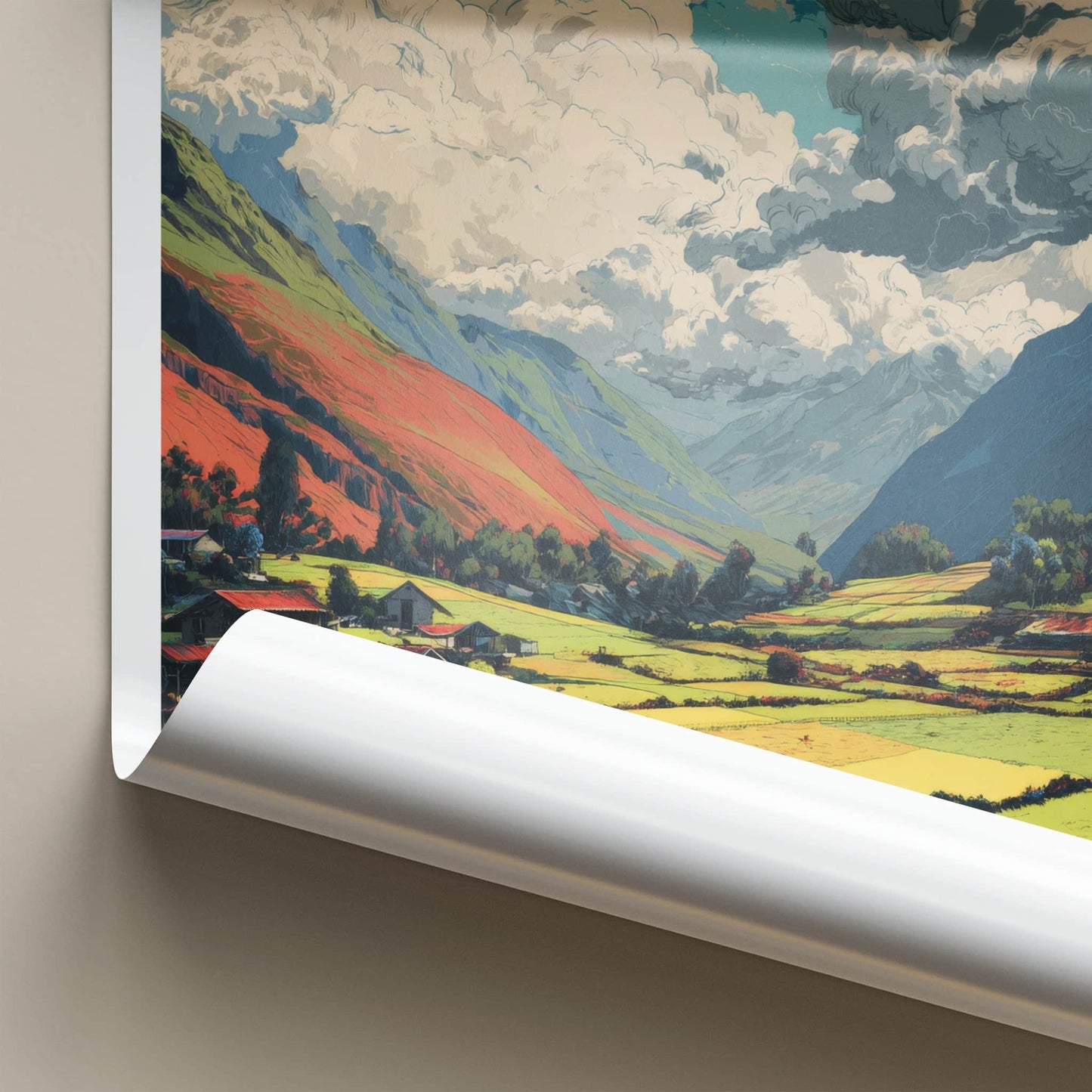 Patacancha Poster - Peru Travel Art - Mountain Village Farms Home Decor