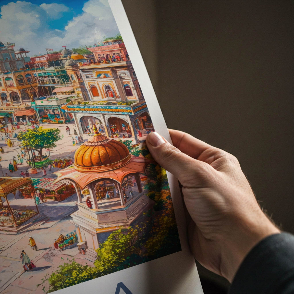 Patiala Poster - India Fine Art - Punjab Vibrant Bazaar Scene Gallery Art