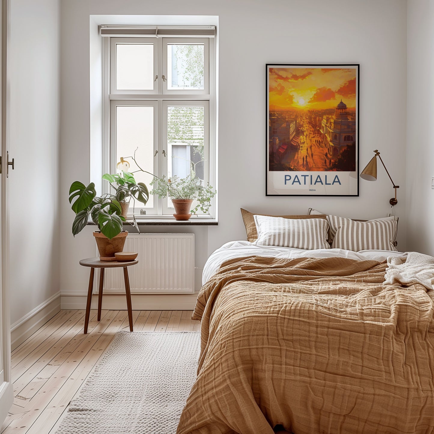 Patiala Poster - India Travel Art - Punjab Golden City Street Home Decor