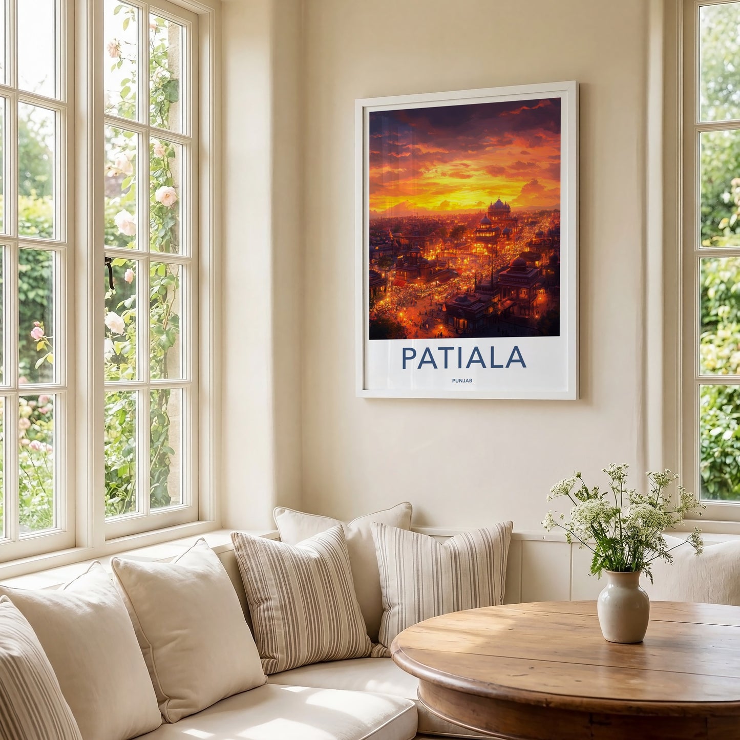 Patiala Poster - India Travel Art - Punjab Vibrant Cityscape Home Decor