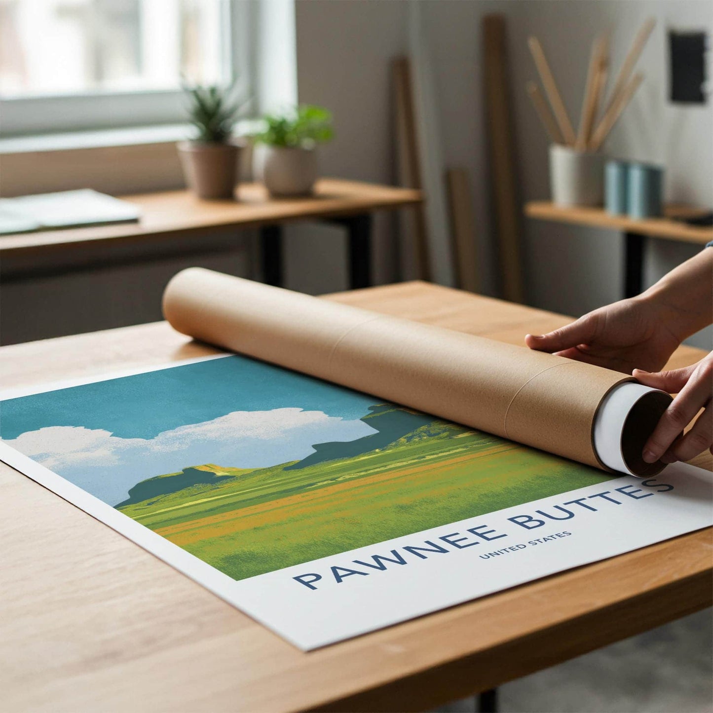 Pawnee Buttes Poster - Colorado Fine Art - Dramatic Prairie Landscape Home Art
