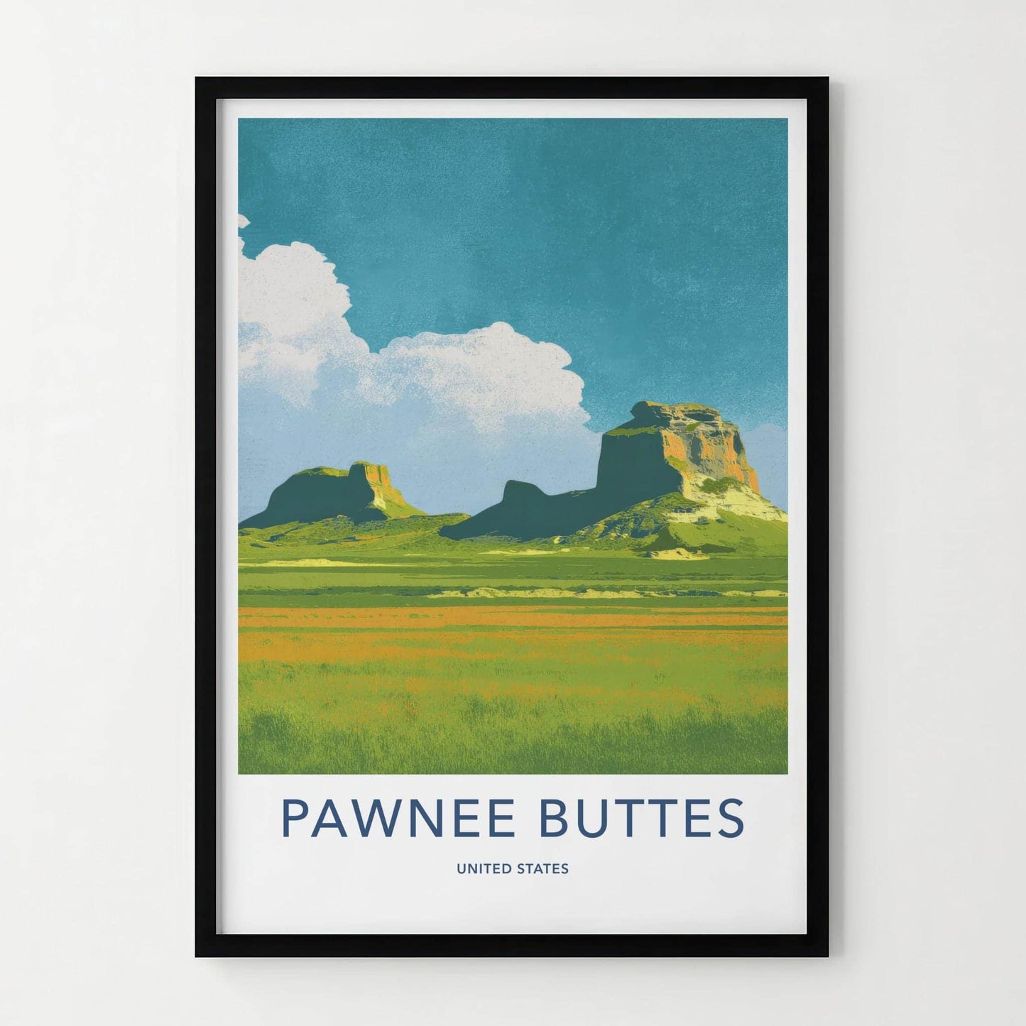 Pawnee Buttes Poster - Colorado Fine Art - Dramatic Prairie Landscape Home Art