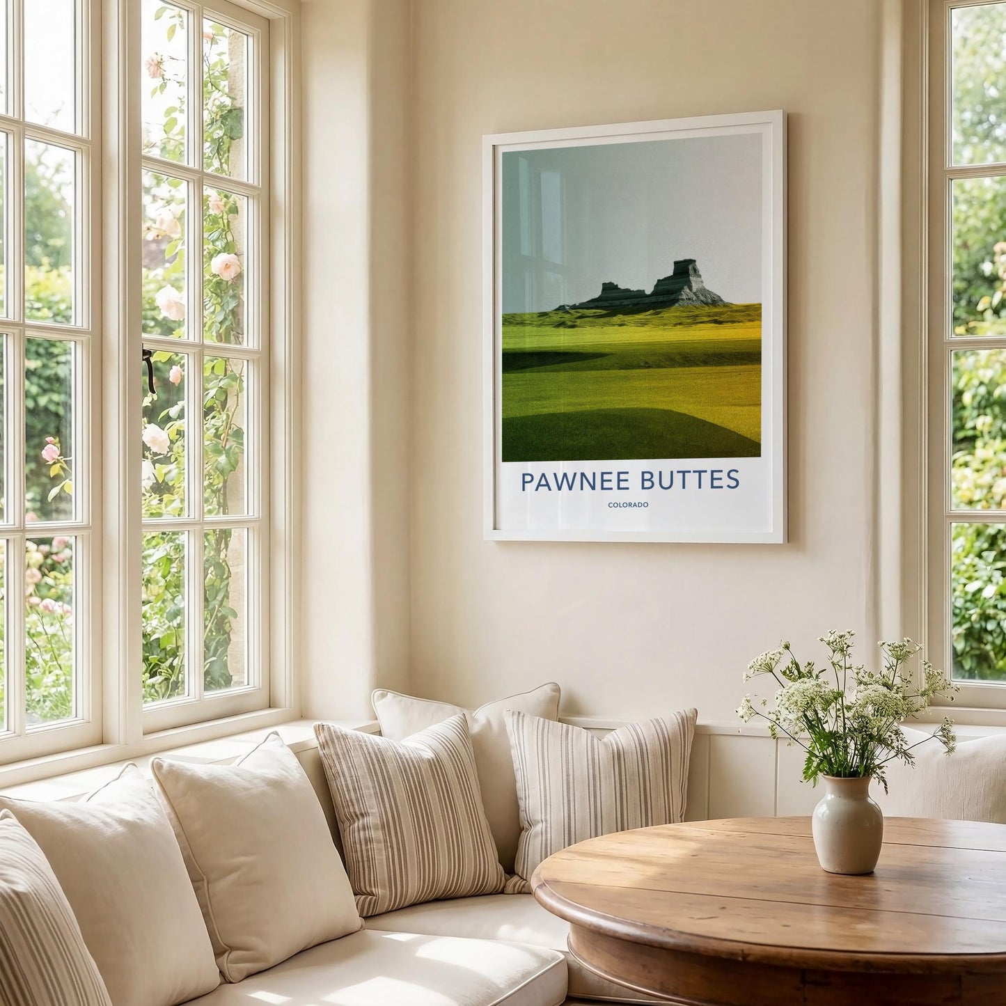 Pawnee Buttes Poster - Colorado Wall Art - Rugged Buttes Prairie Home Decor