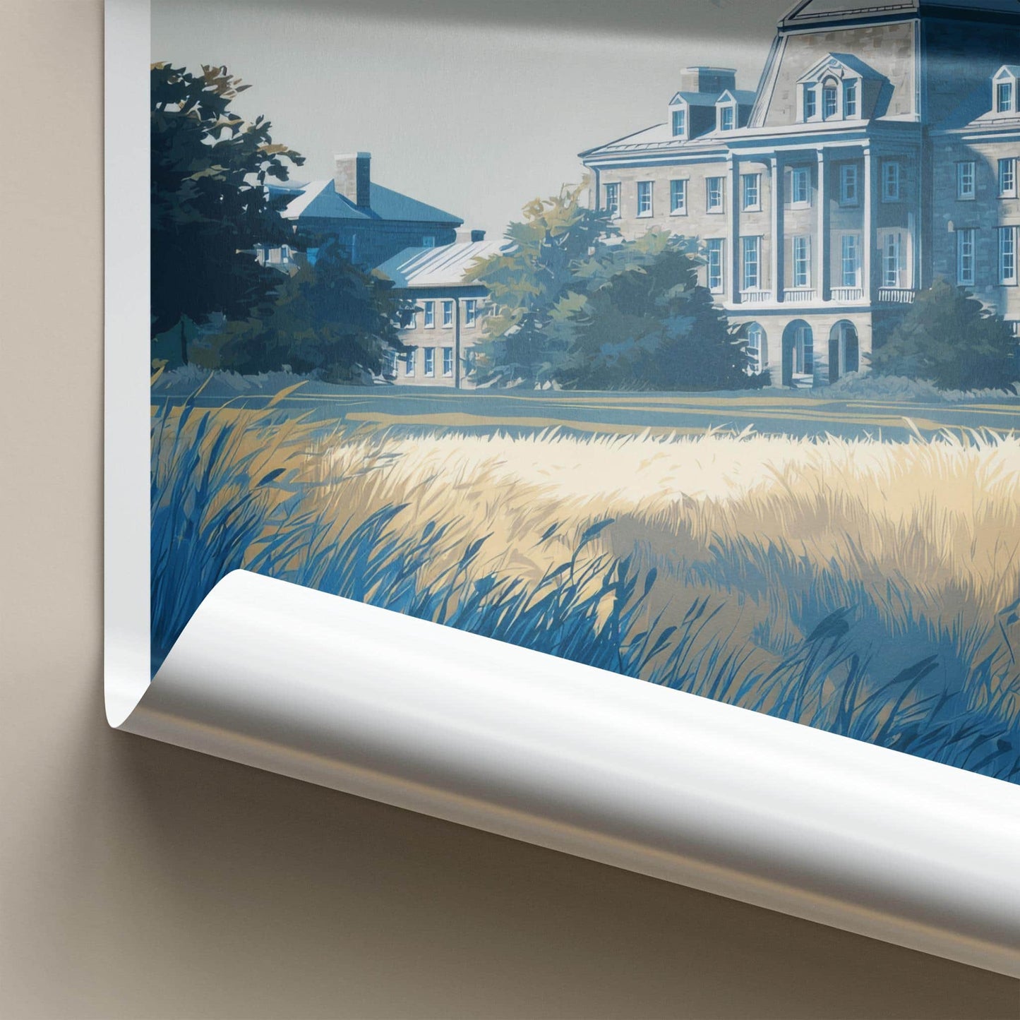 Penn State Poster - Pennsylvania Art Print - Historic Campus Building Home Decor