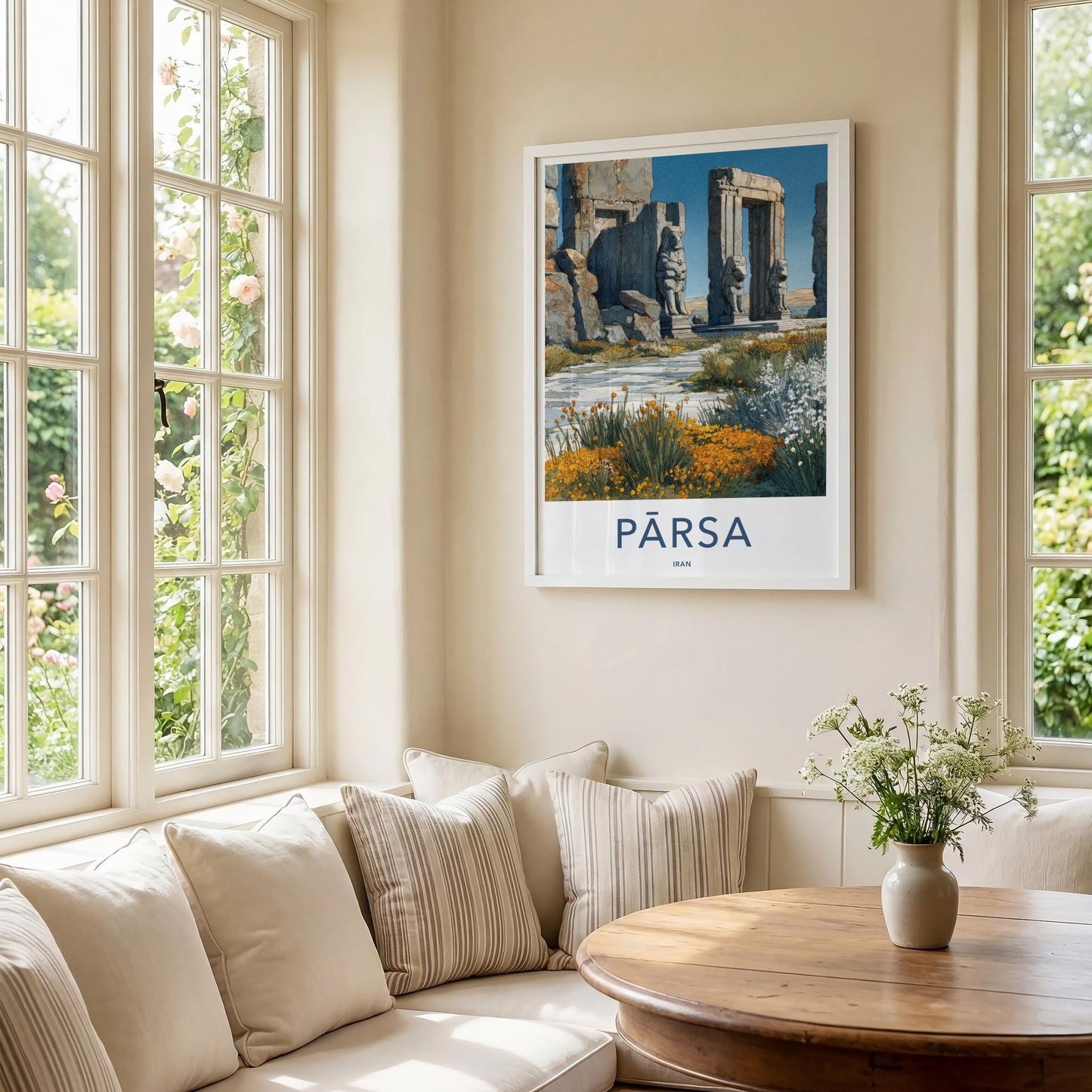 Persepolis Poster - Iran Travel Art - Ancient Temple Ruins Home Decor