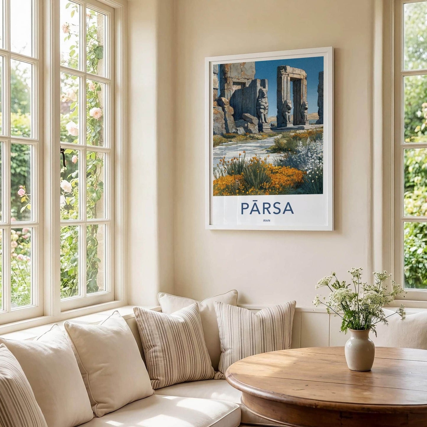 Persepolis Poster - Iran Travel Art - Ancient Temple Ruins Home Decor