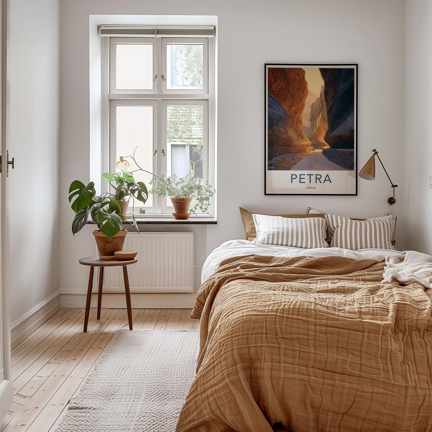 Petra Poster - Jordan Framed Print - Hidden Treasury Approach Framed Decor